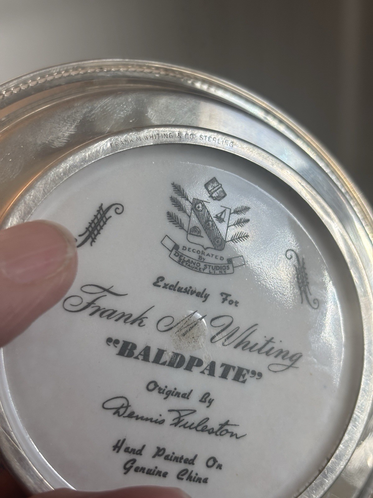 Frank M. Whiting / Sterling Silver Baldpate