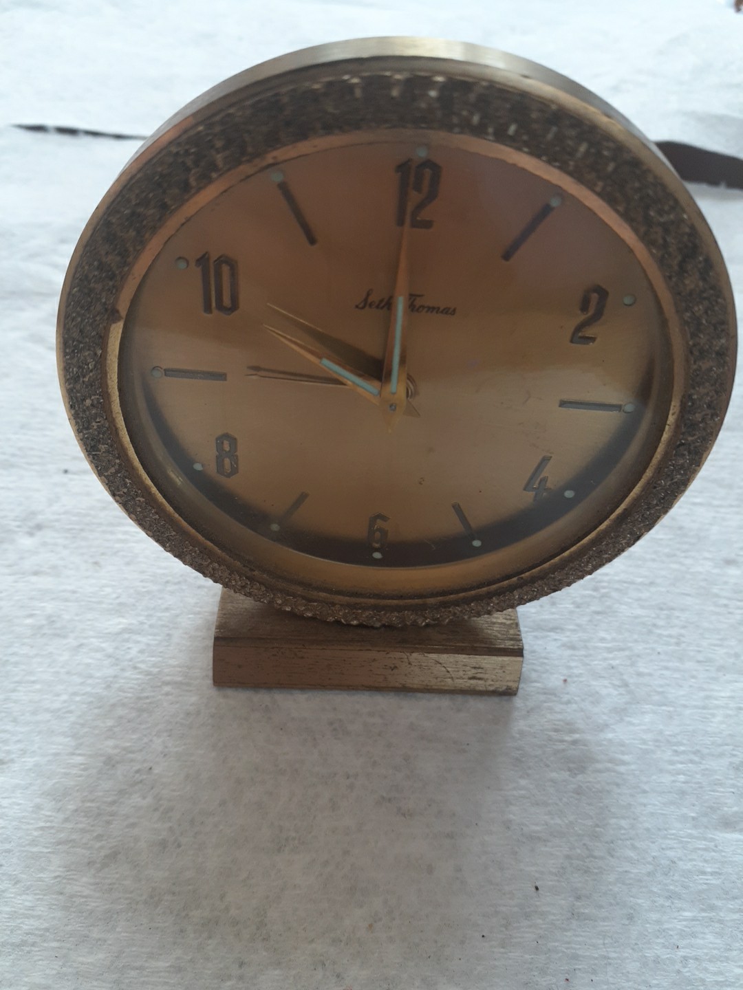 Vintage Seth Thomas Travel Alarm Clock
