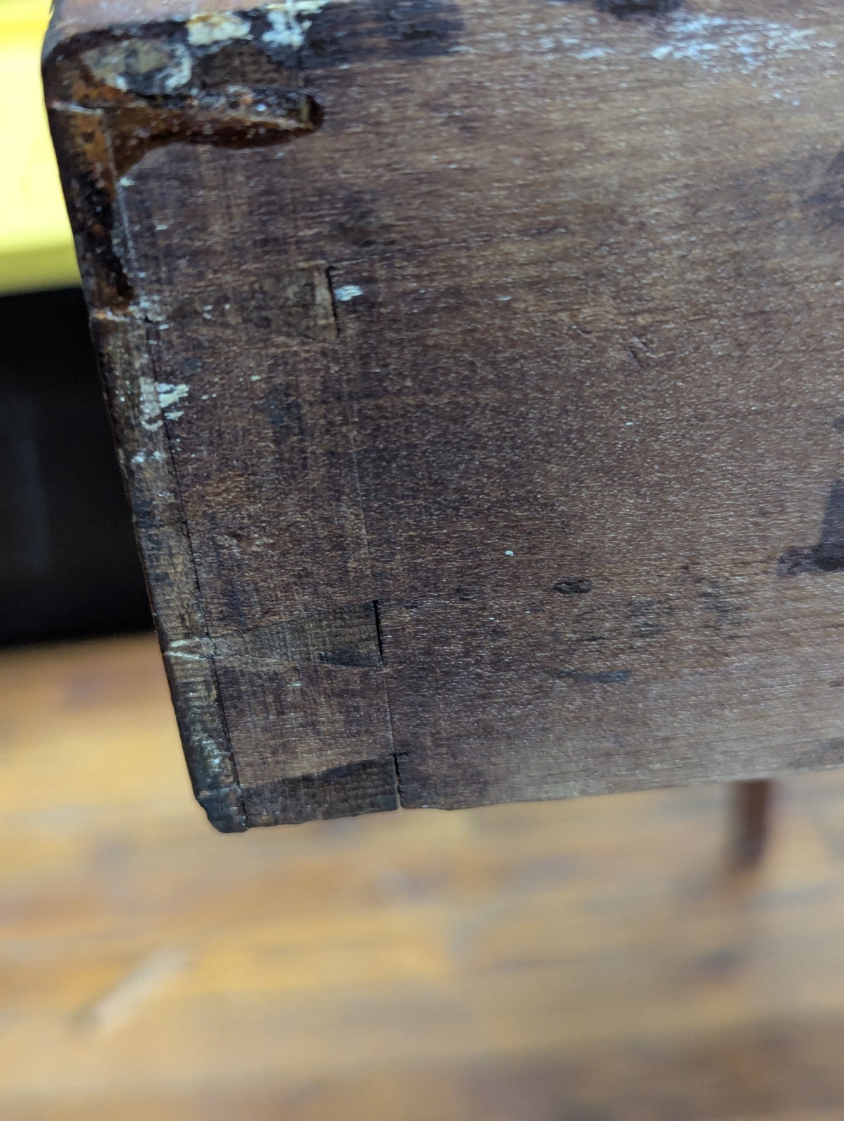 C. 1825 Yellow And White Pine Table Lower Delaware