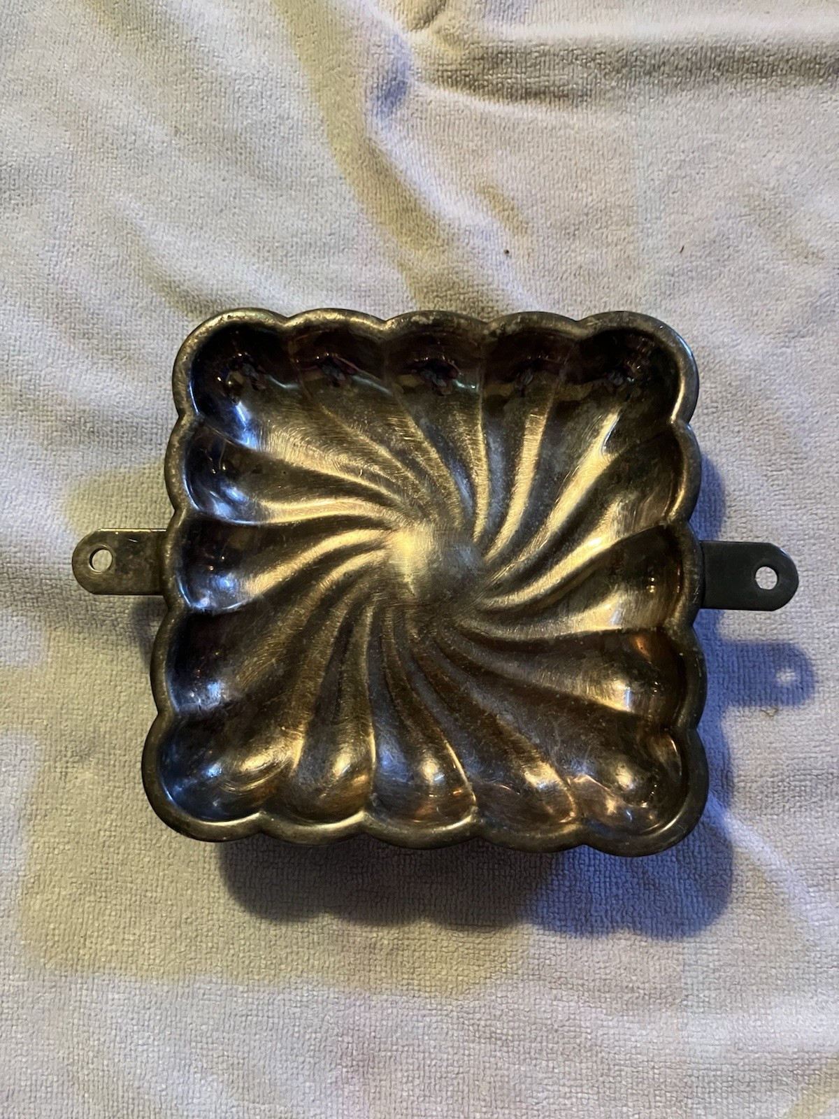 vintage silver-plated serving tray or platter decorative piece.