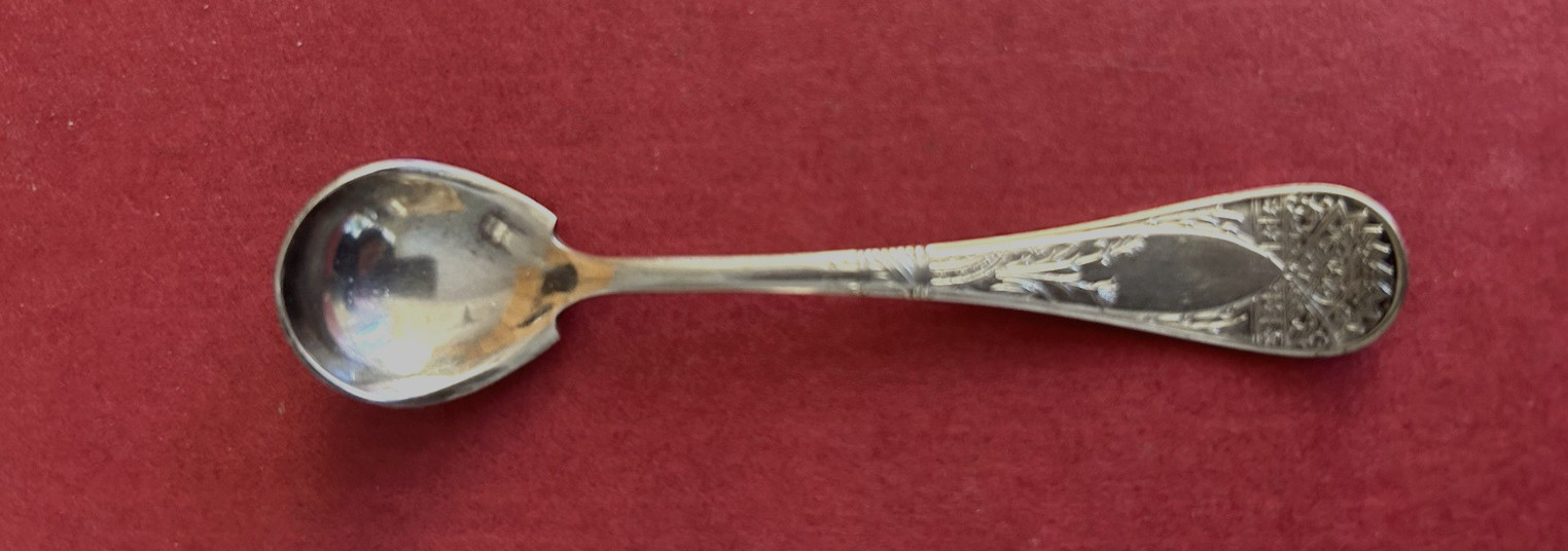 William Rogers & Son-1800-1849 silver salt spoon-Connecticut-Early American