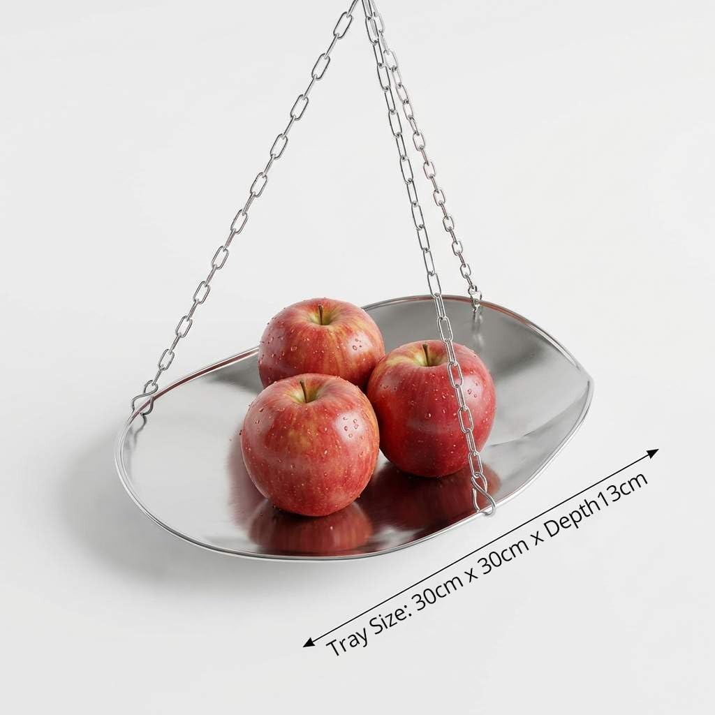 10 Lbs1 Large Display Spring Dial Weight Scale & Scale Scoop/Chain with Hanging