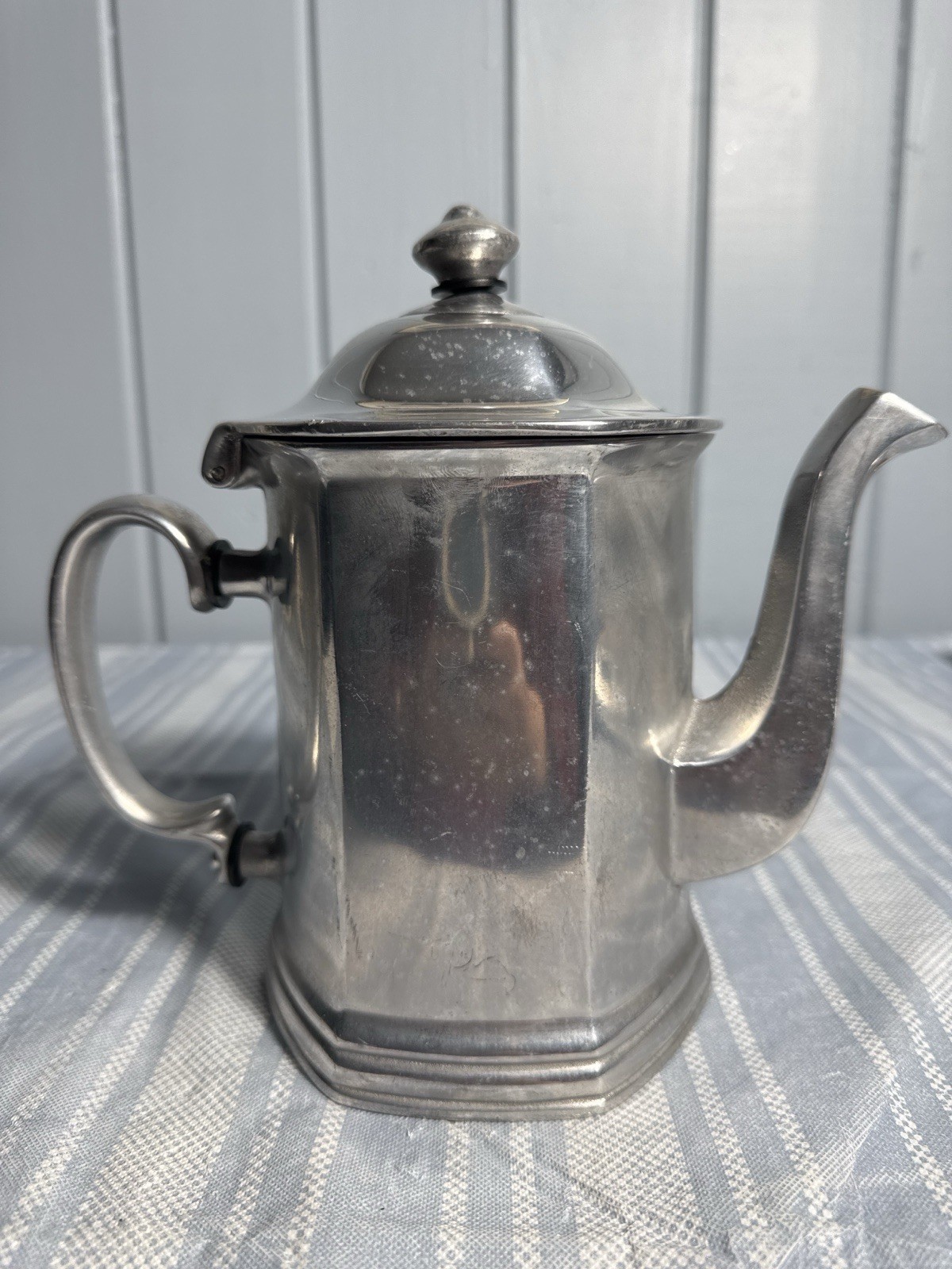 Antique Early Milton Aluminum Coffee Pot RWP Mount Joy PA USA c.1910-1930
