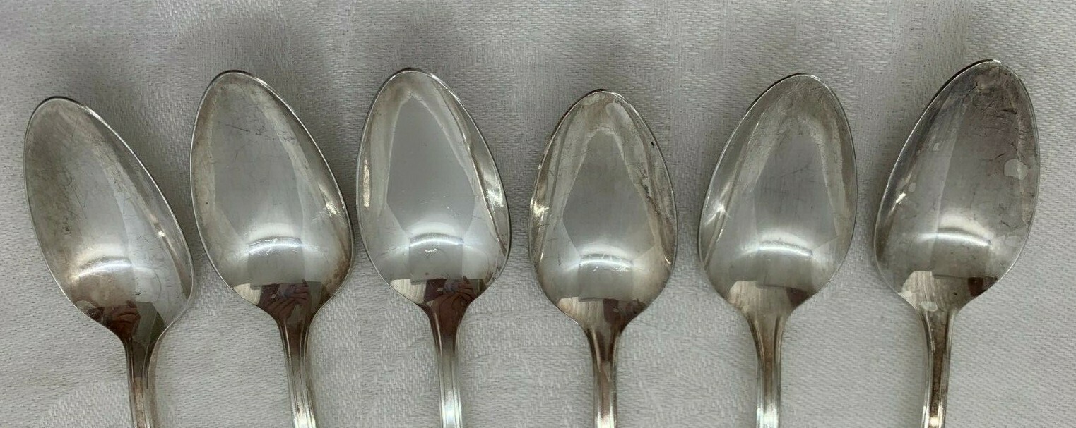 Lot 6 Fruit Orange Spoons 1935 Longchamps Chaumont Silverplate Heirloom Oneida