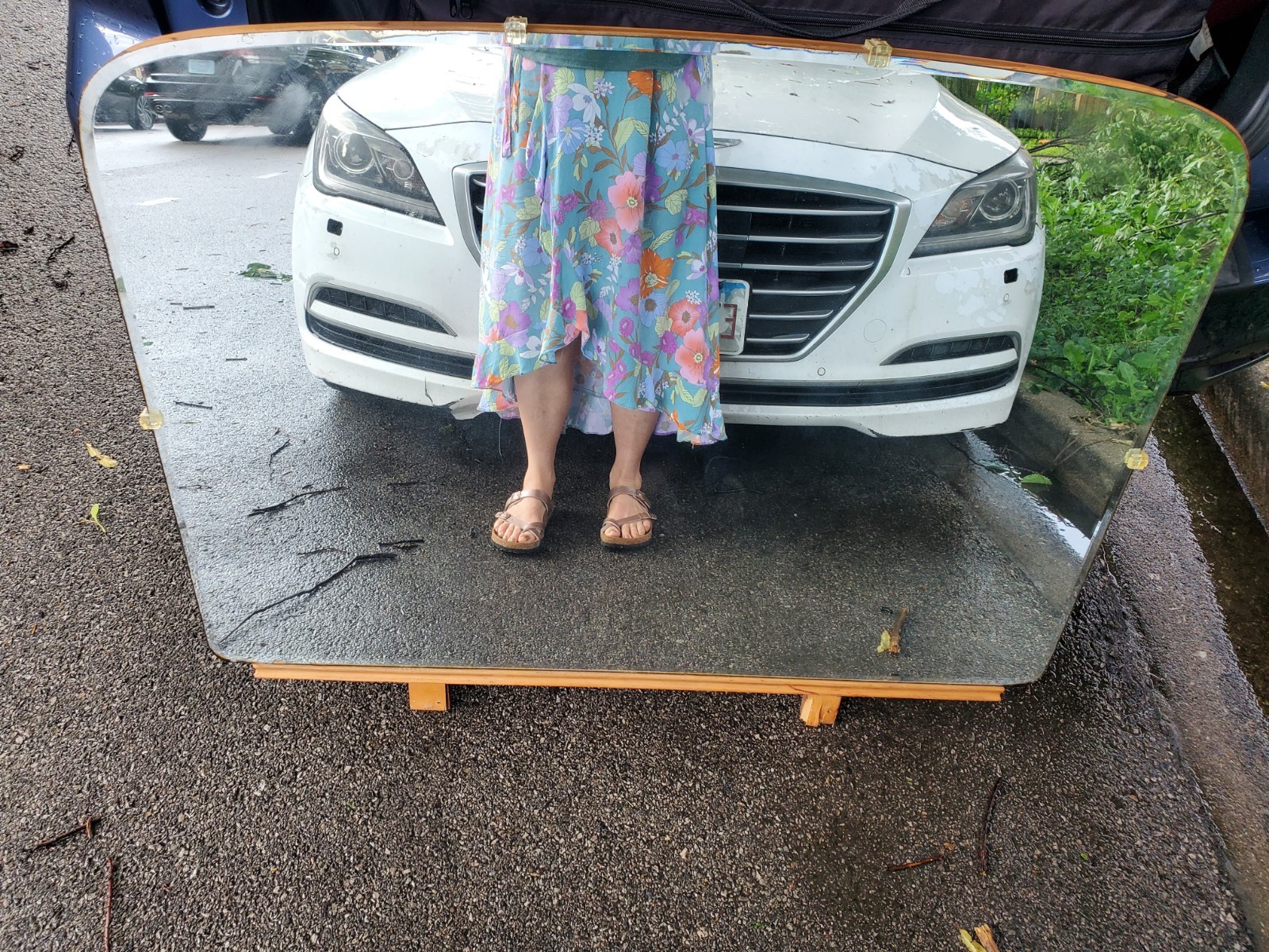Old Mirror for Dresser Top