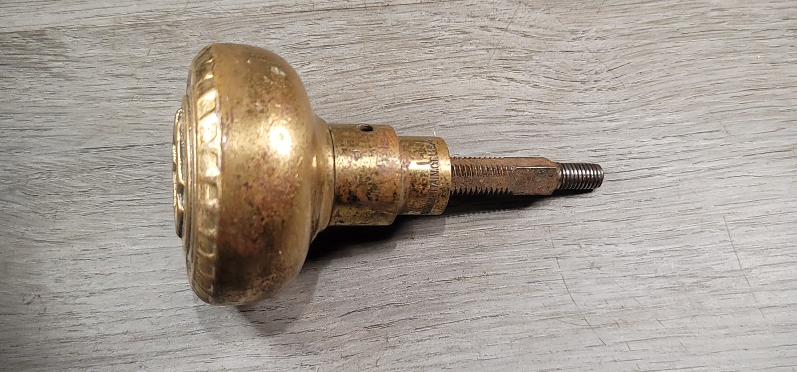 Russell & Erwin Cross Design W/ Spindle Cast Bronze 2.25″ Diameter Antique