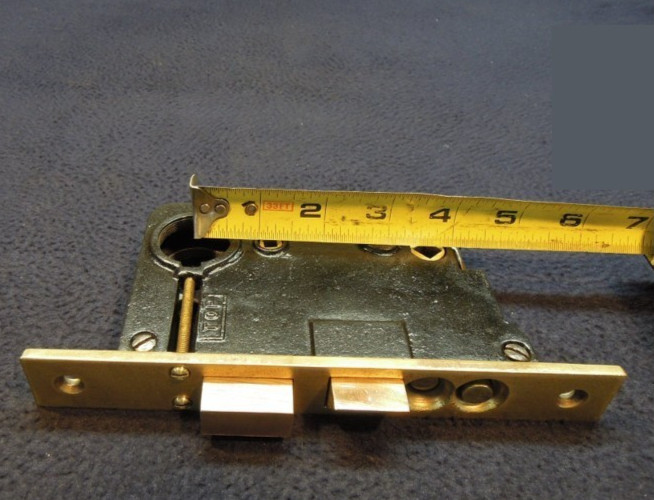 Antique Entry Mortise Lock Brass Pull Handle Cylinder Lock w/ 3 keys – Earle