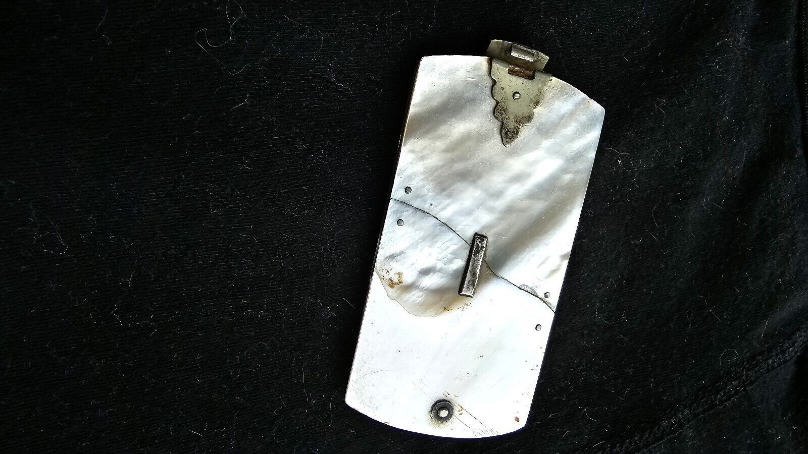 Antique Mother of Pearl Aide Memoire, Miniature Notebook