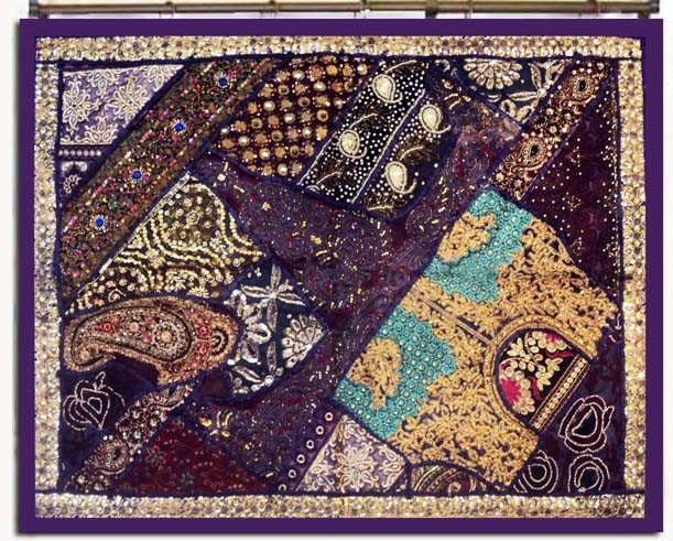 35″ HANDCRAFTED SARI WALL HOME DÉCOR WALL HANGING TAPESTRY FESTIVE SEASON GIFT