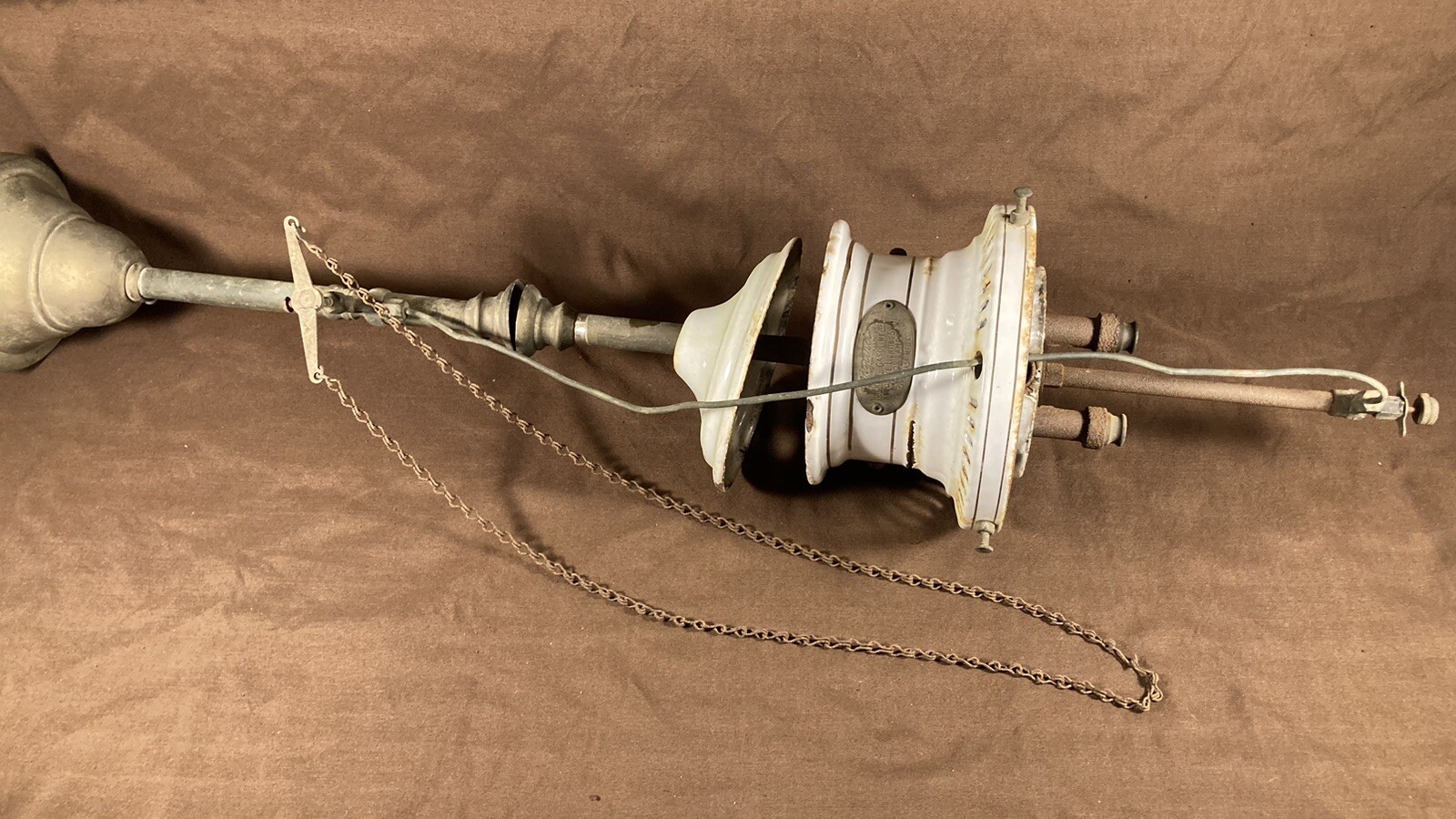 Wizard Quicklit Nagel Chase Gasoline Kerosene Arc Lamp Light Antique Very Rare