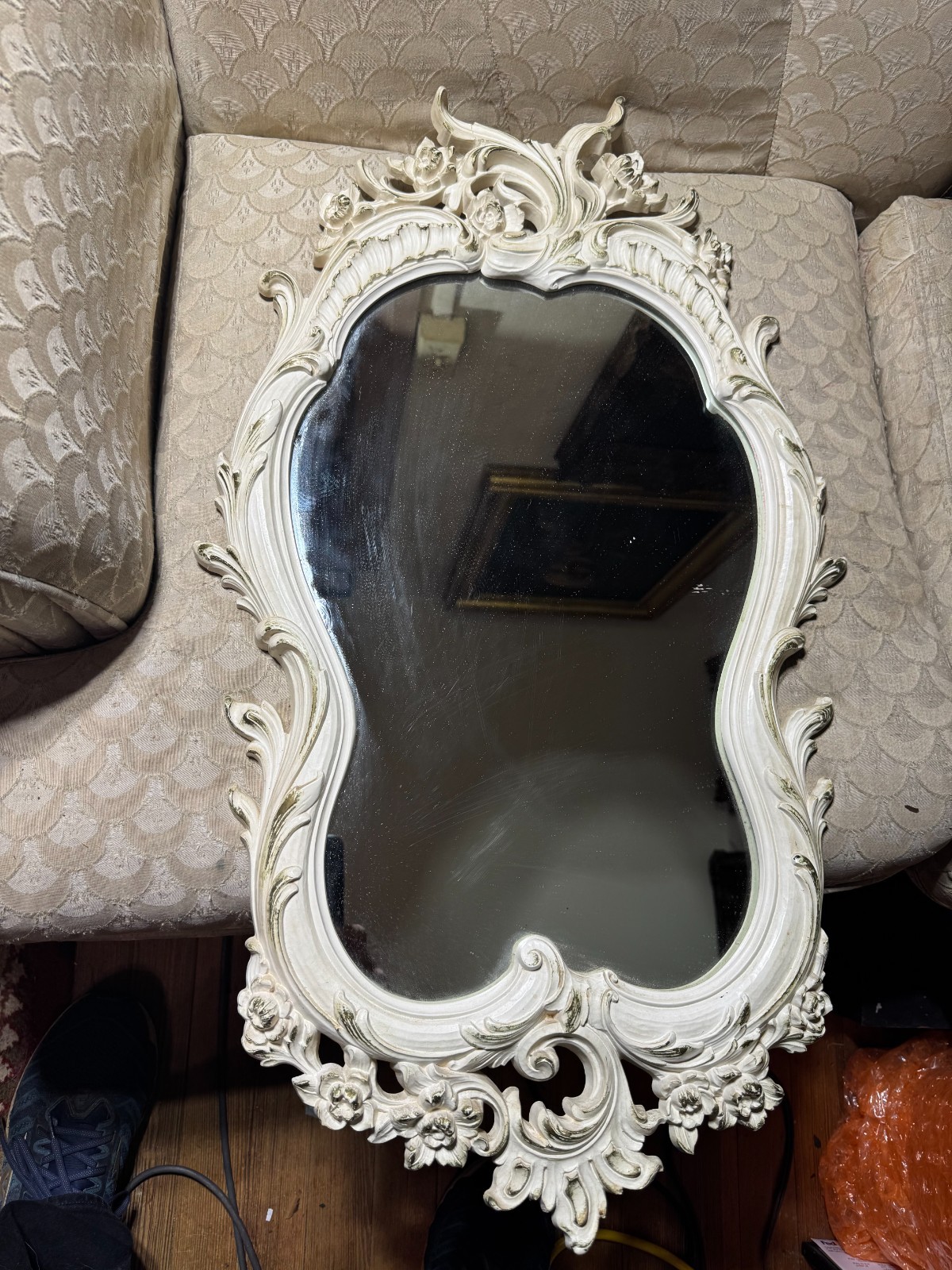 Syroco 4715 Hollywood Regency French Baroque Wall Mirror – 17.75″ W x 31.25″ L