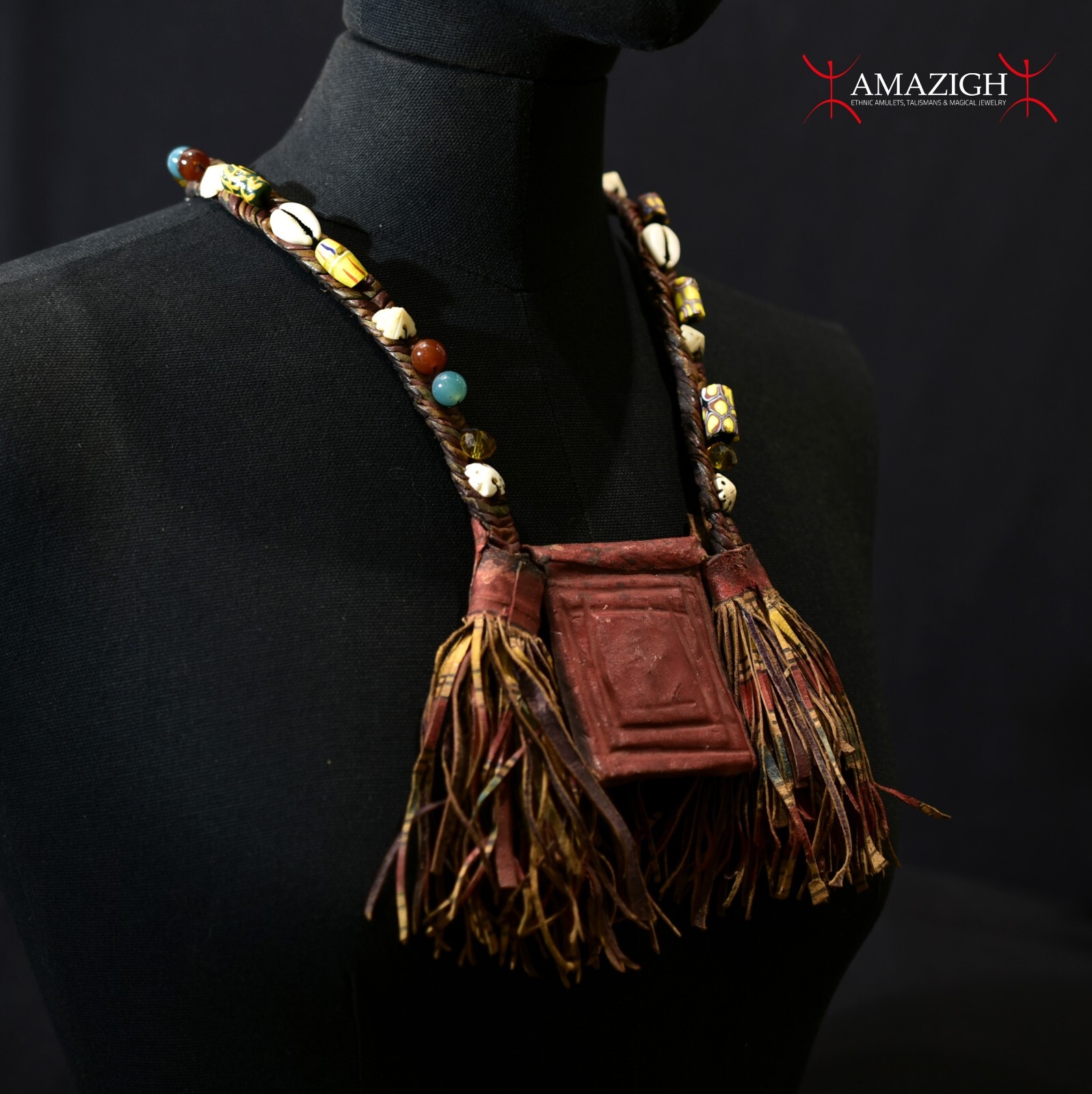Beautiful Berber Talismanic Necklace – Double KITAB – Mauritania