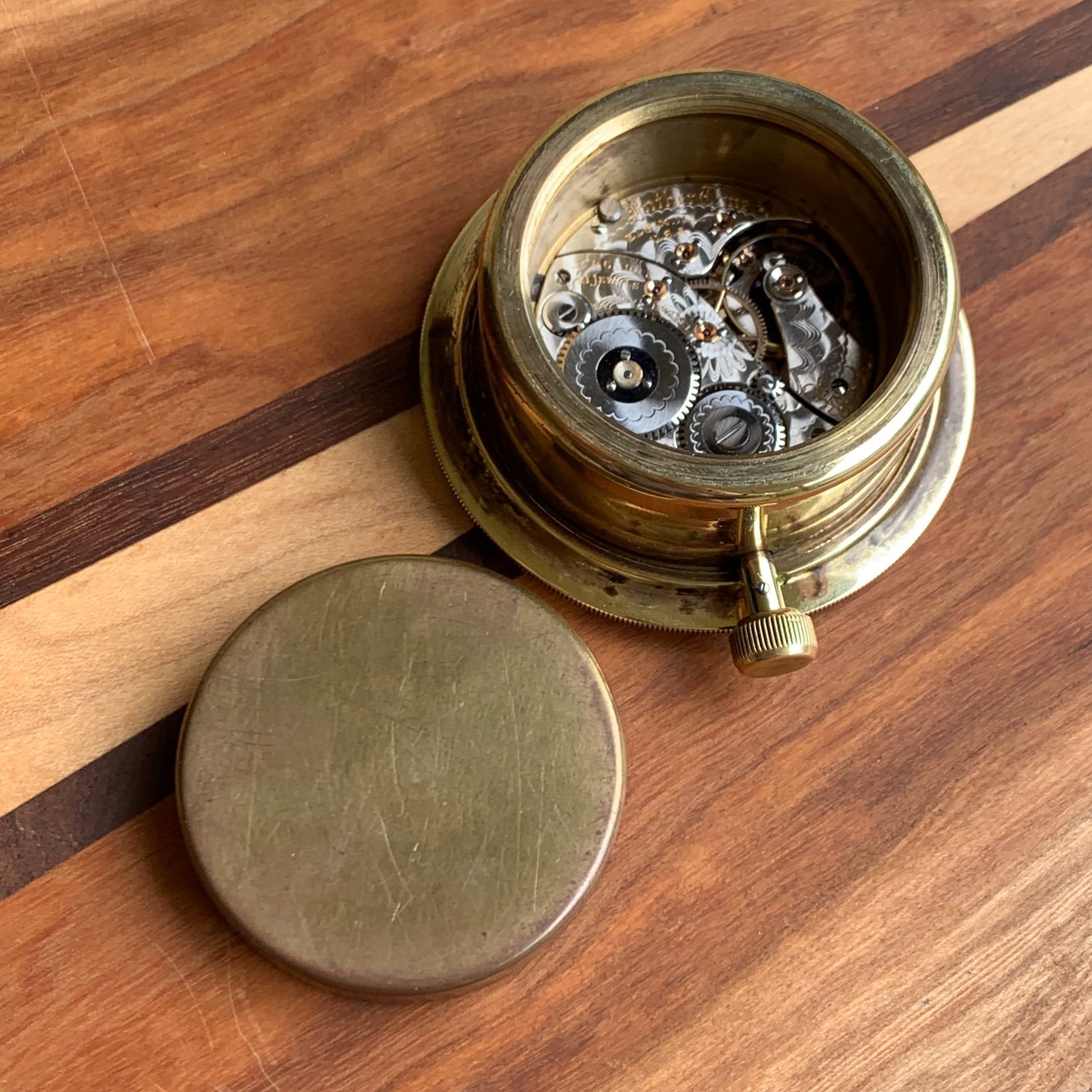 1919 Elgin “Father Time” Chronometer Deck Watch – Freesprung w/ Indicator