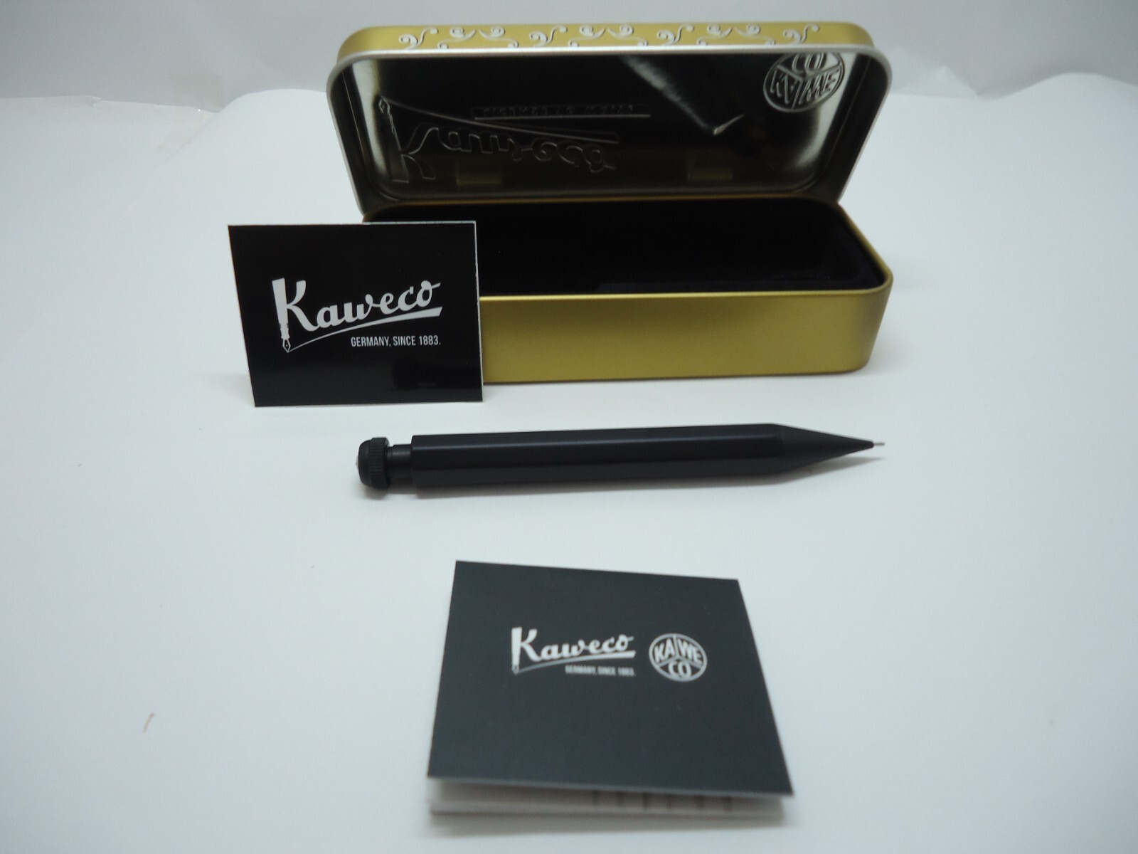 Kaweco Special PS-05 0.5mm Mechanical Pencil Black Germany w/ Tin Case Unused