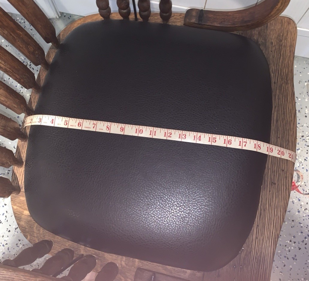 Vintage Tall Pressed Back Golden Oak Office Desk Chair Swivels