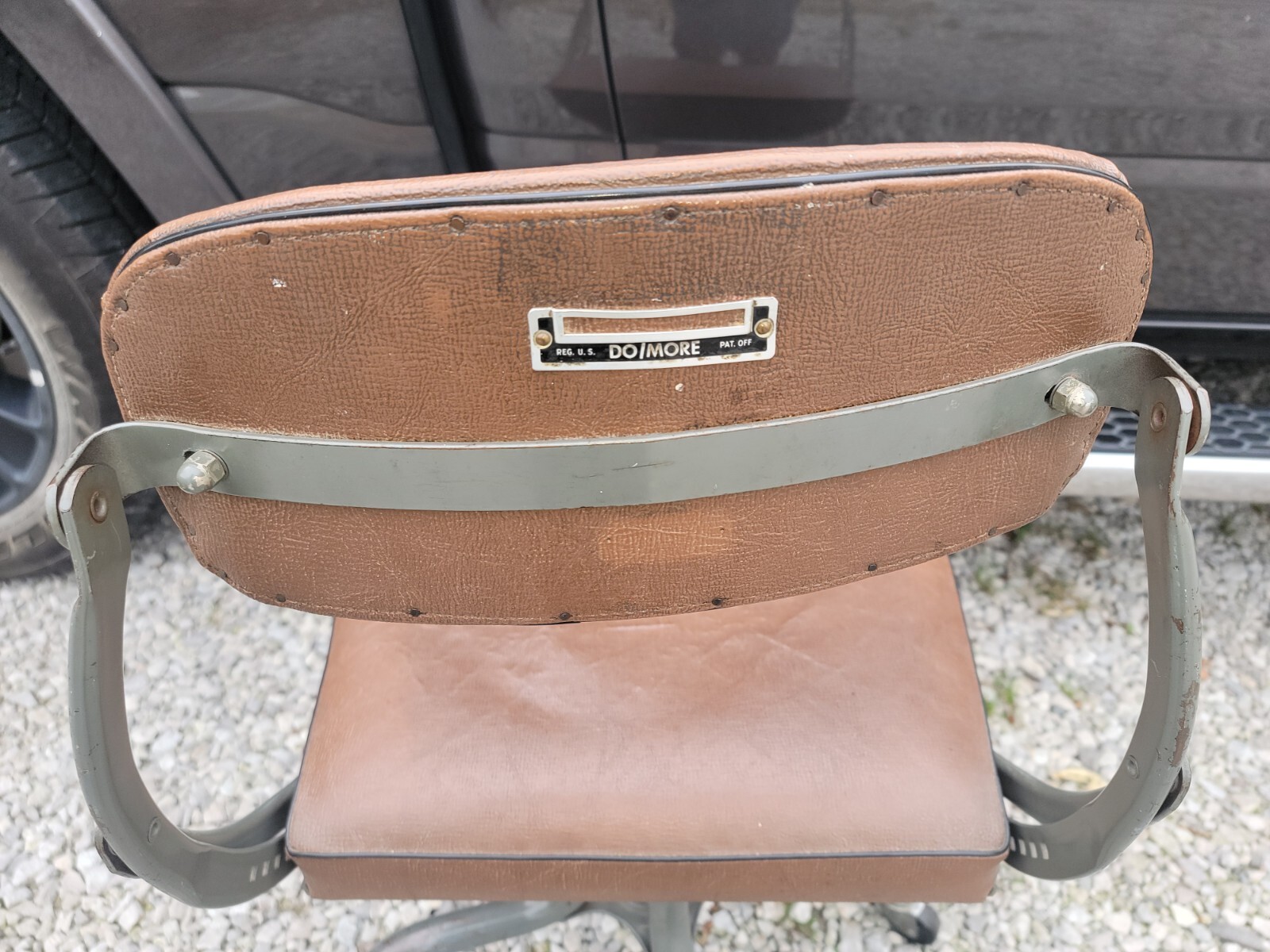 Vintage DoMore Industrial Swivel Desk Chair Adjustable Do/More Mid Century Rare
