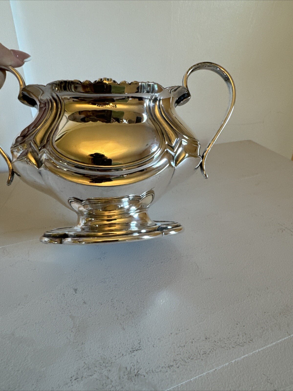 Lot Of 3 Vintage E.E.H Smith Co. Silver Handle Tea Pot w/Lid – Stamped, Creamer