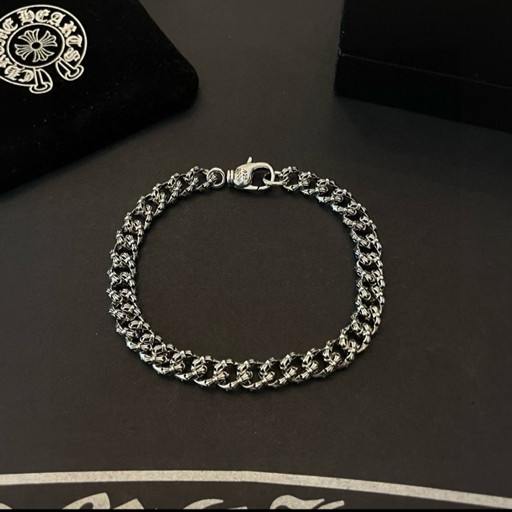 Chrome Hearts Cuban Link S925 2010 Chain Link Bracelet Size 20 cm