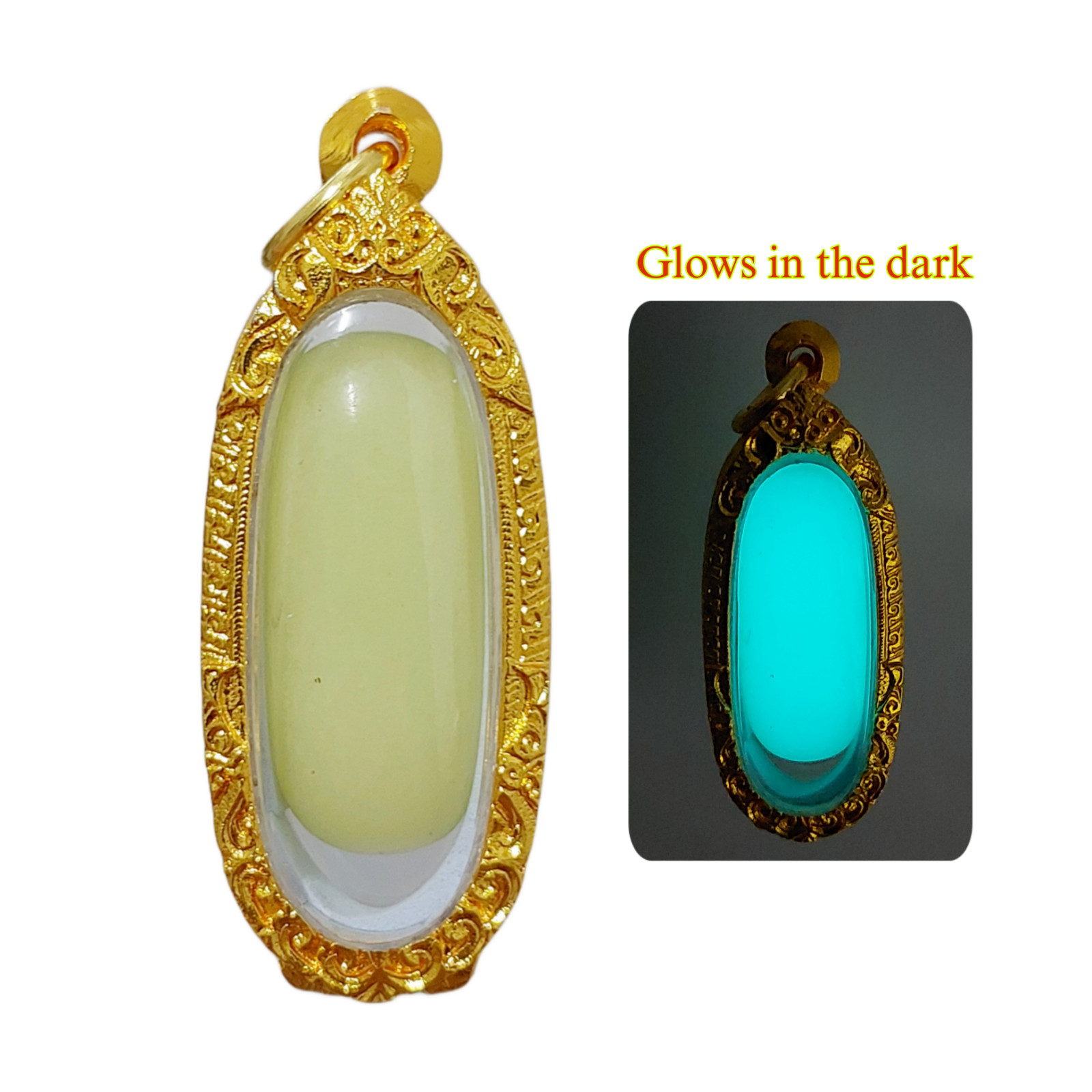 Holy Leklai Mystical Powers Thai Amulet Glows in the Dark