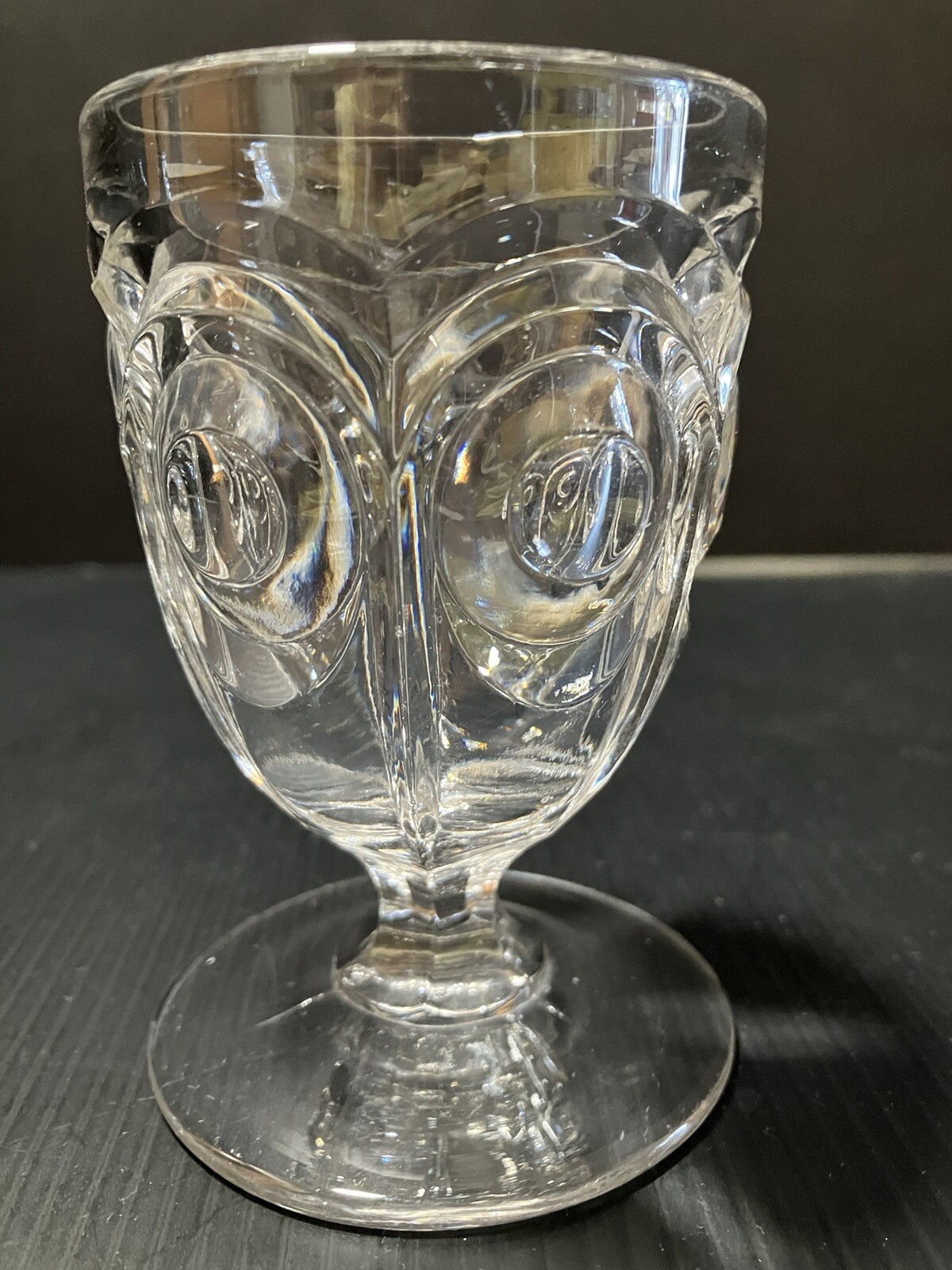 EAPG Bullseye Flint Egg Cup c. 1860-1869