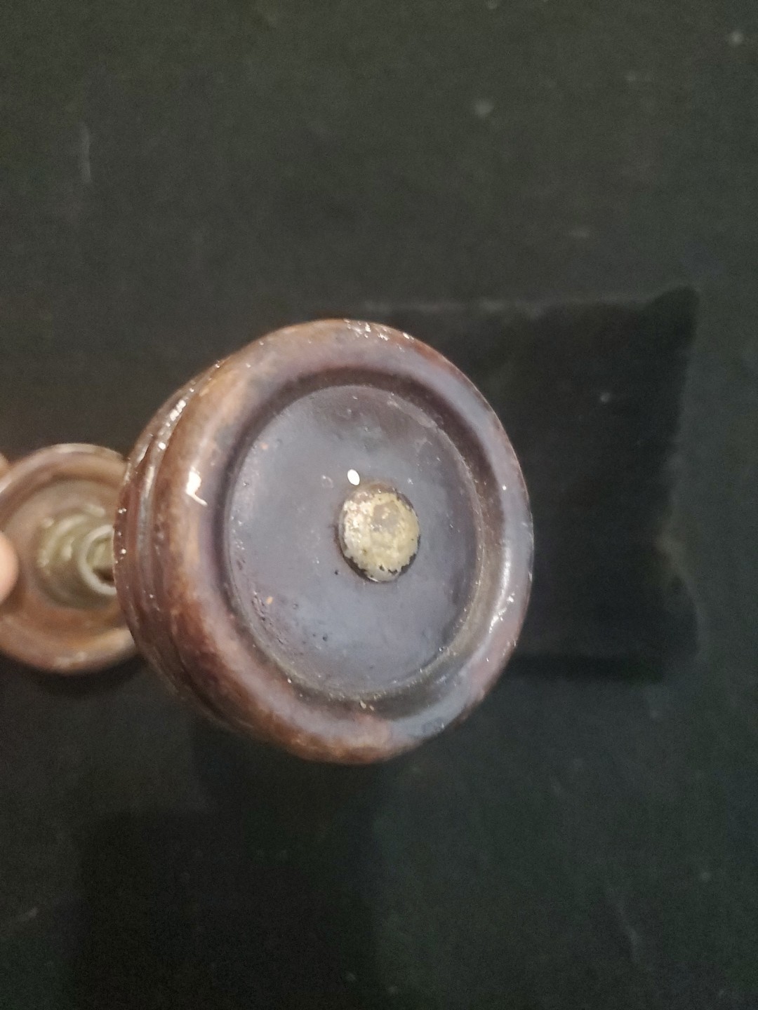 Antique Circular Plain Wooden Door Knobs