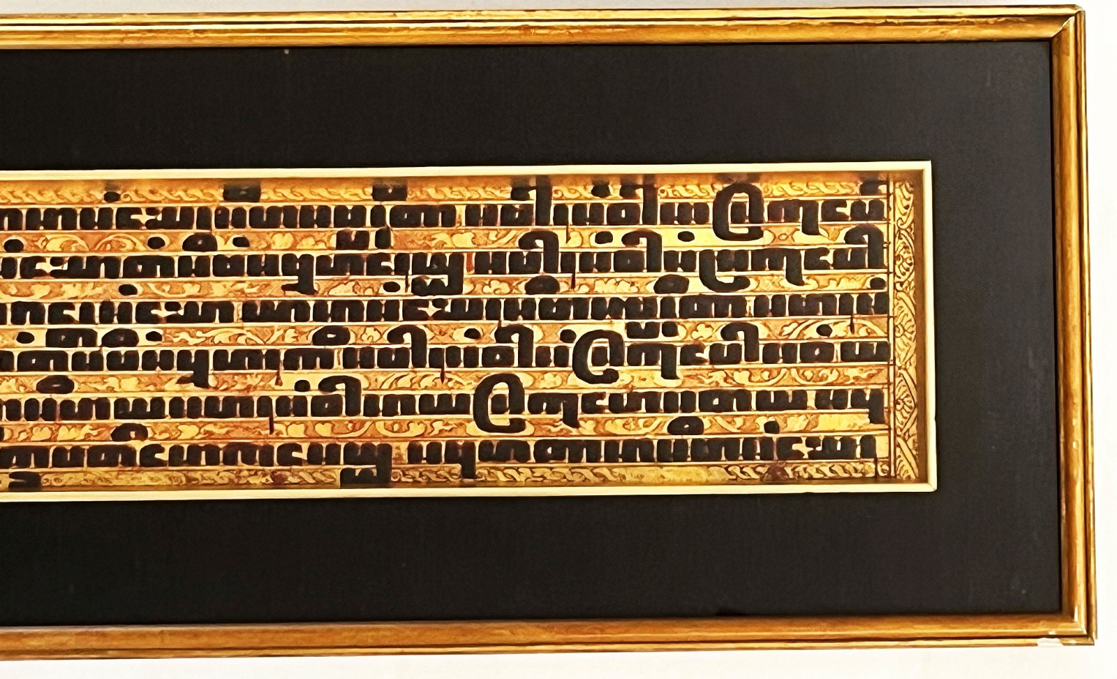 ANTIQUE BURMESE KAMMAVACA PALI BUDDHIST PRAYER PANEL TEXT MANUSCRIPT MYANMAR