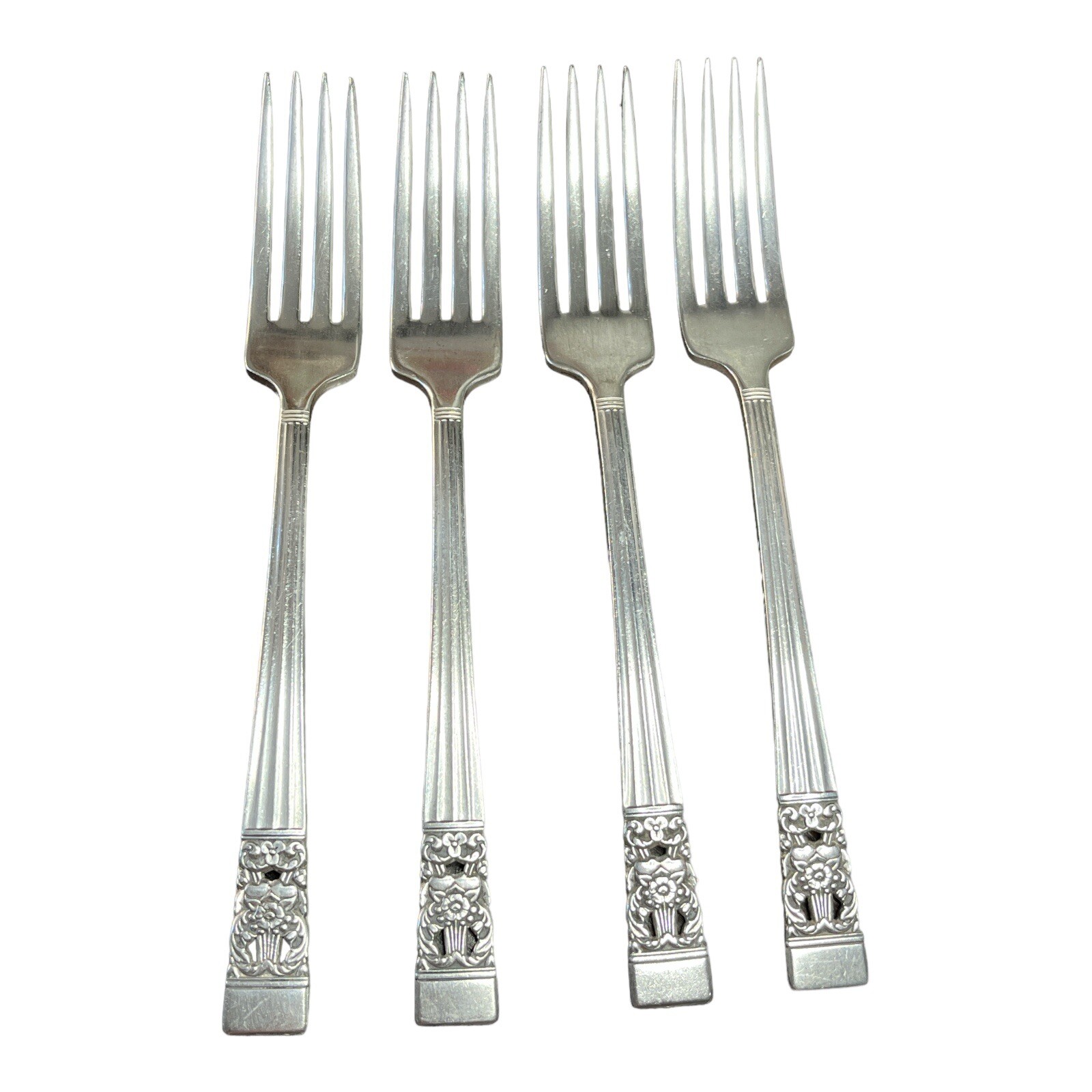 Oneida Silver Coronation Community Plate 1936 Fork Set of 4 Canada 1936-2004