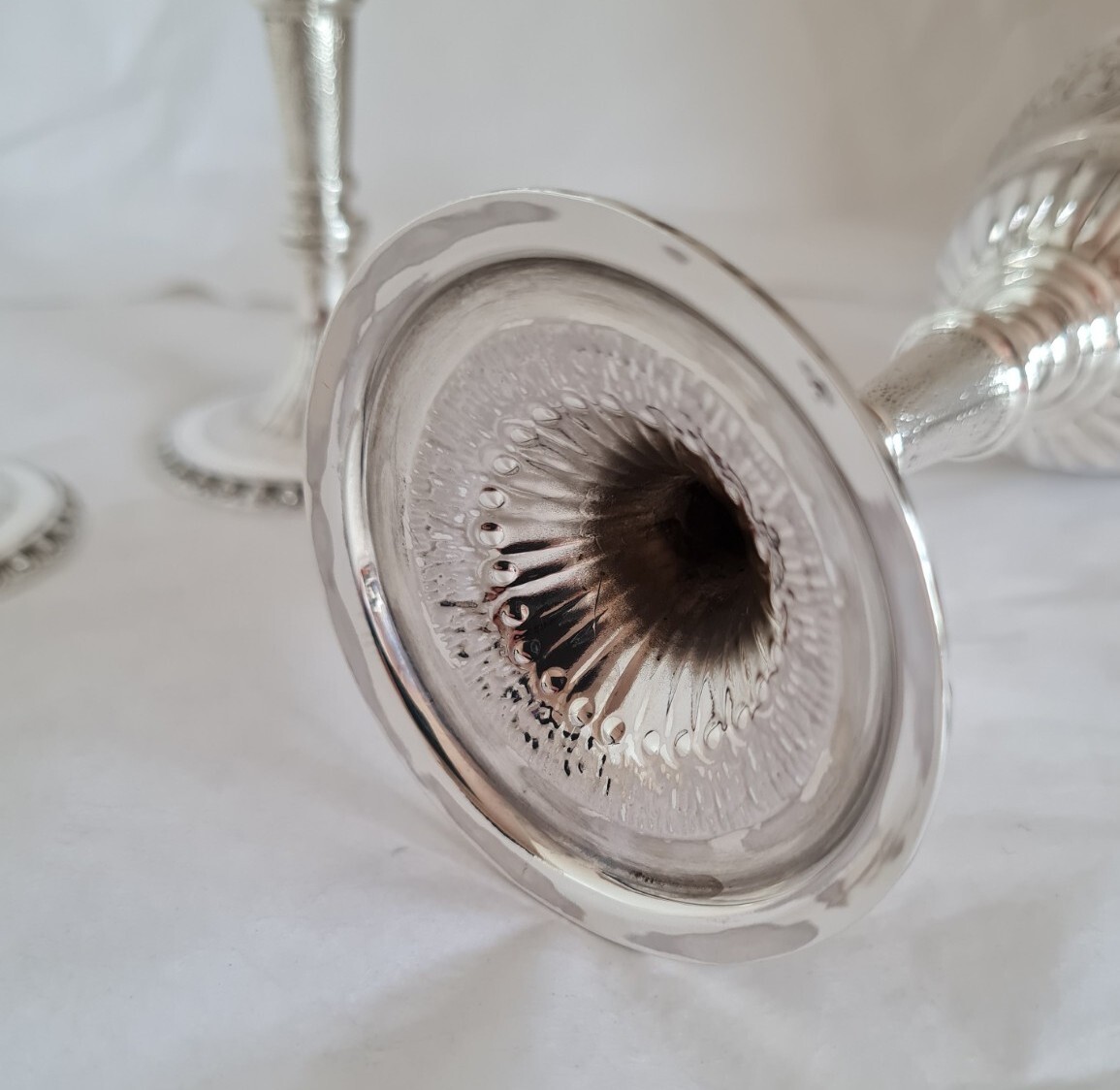 Vintage sterling silver Goblets / Chalices. Sheffield 1974. By Frank Cobb & Co