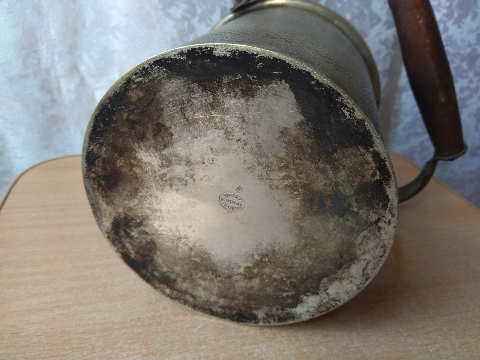 Vintage Polska Norblin Warszawa Antique Silverplate Bronze coffee maker POLISH