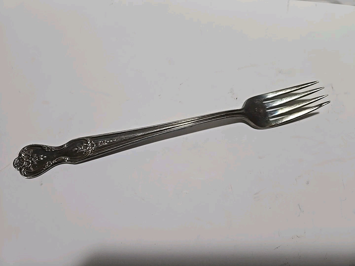 Vintage Wm Rogers Mfg Co Extra Plate Original Rogers 7.5” Fork