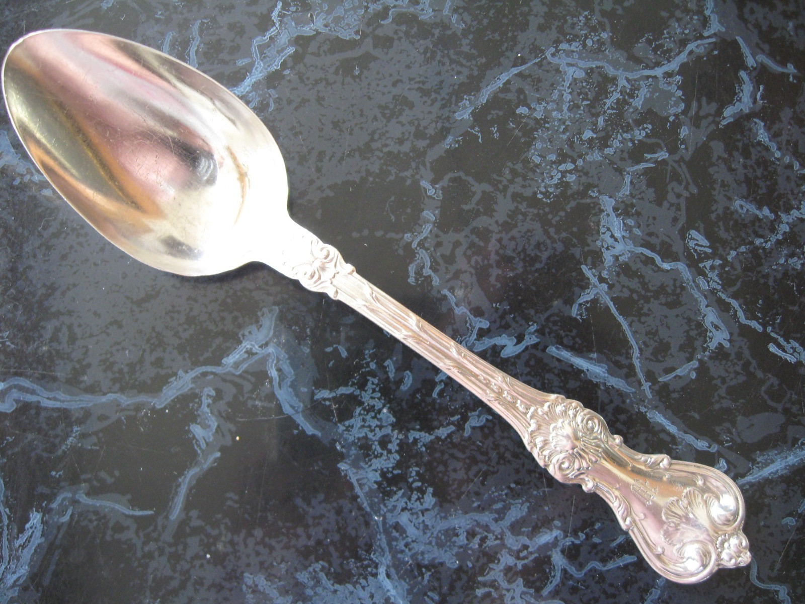 Whiting King Edward Sterling Teaspoon 1901 Monogrammed 5-7/8” 20g Nice