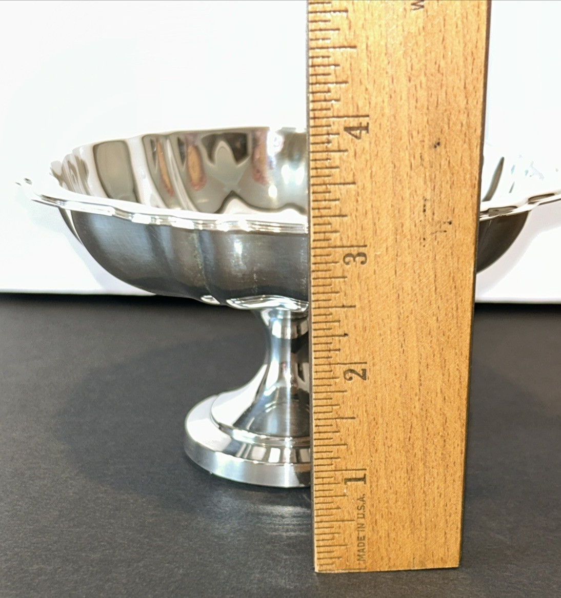 Vintage Oneida Silverplate Small Pedestal Footed Candy Dish Compote Bowl USA