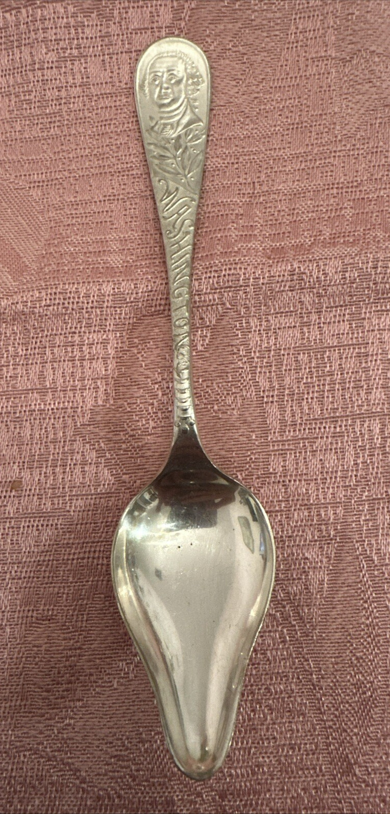 Vintage George Washington Silver Plate Medicine Spoon – A1 COIN SILVER CO