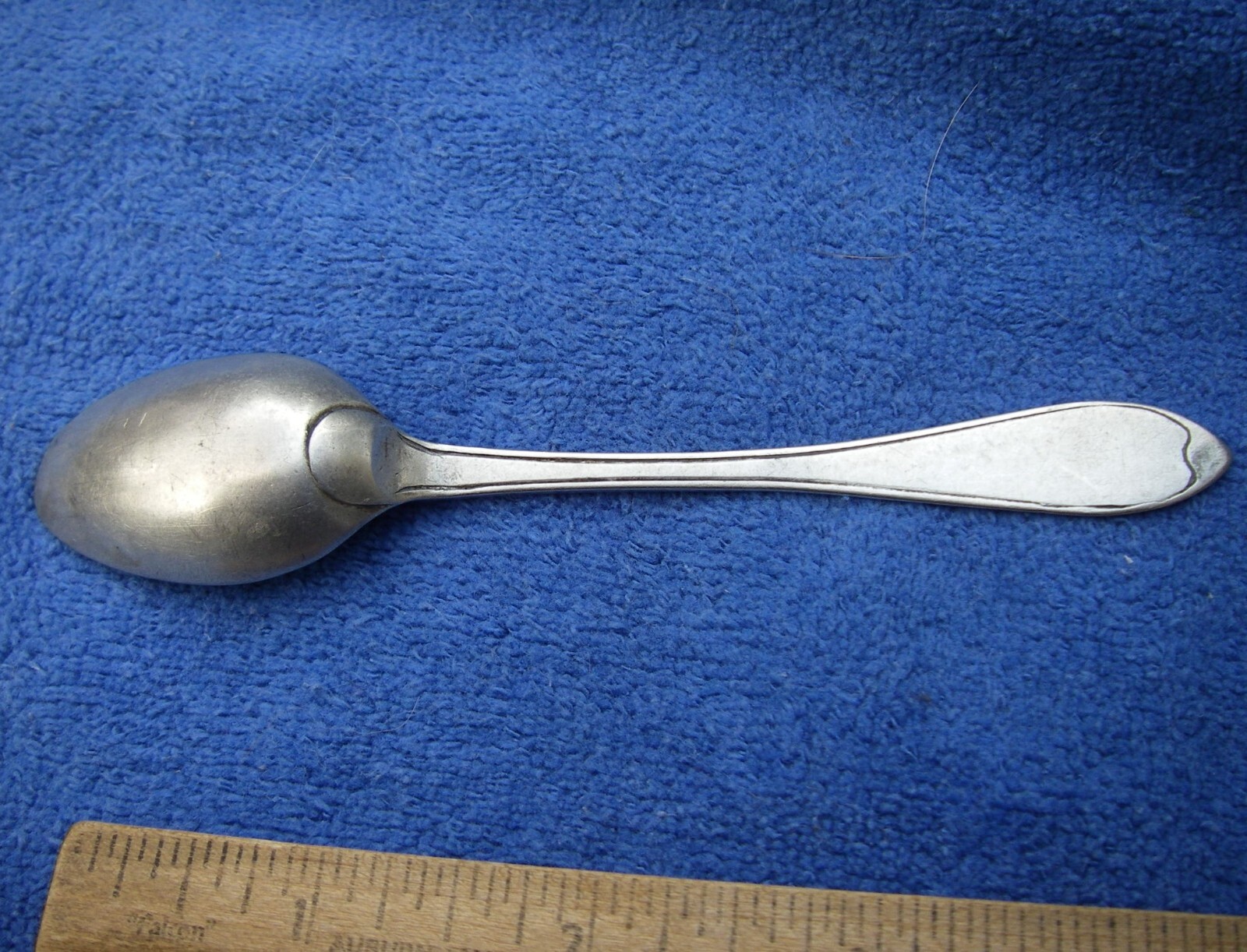 Early SCANDINAVIAN Silver TEASPOON-Threaded Pattern-NR