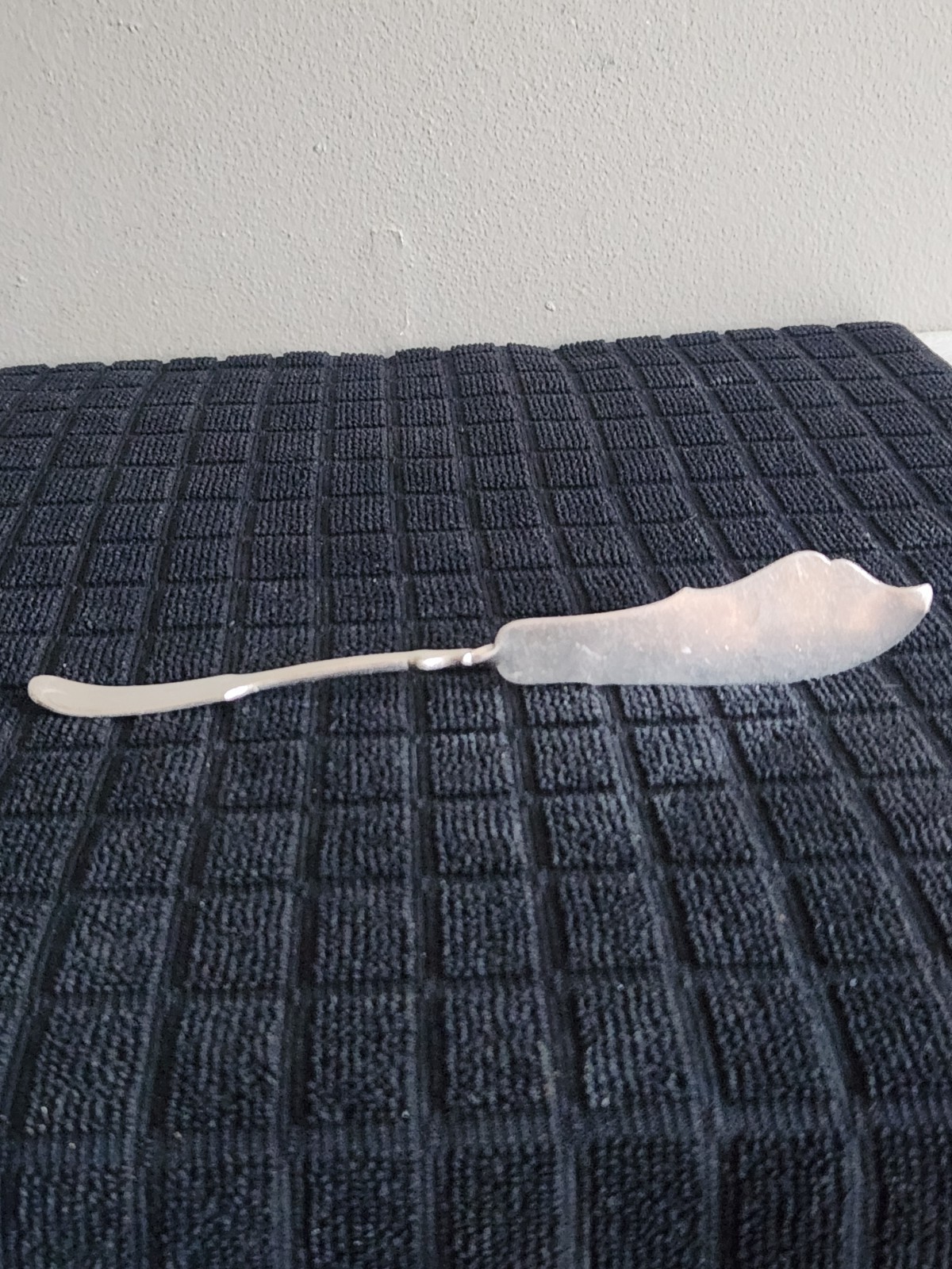 Vintage Tipped Silverplate Flat Twisted Handle Butter Knife International Silver