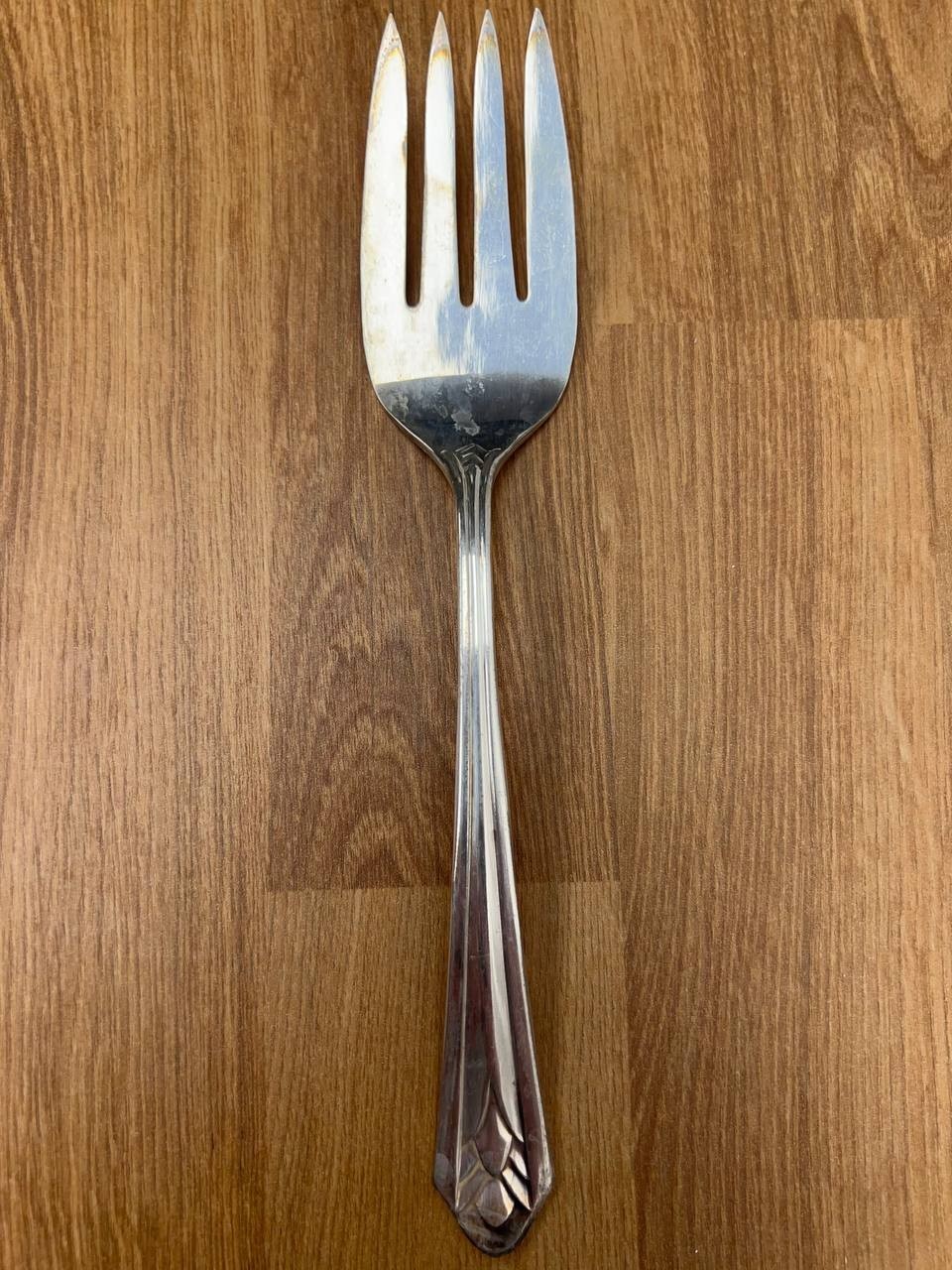 Vintage R.C. Co. Metrolite Silverplate Serving Fork 8-1/2” Oneida Community Made