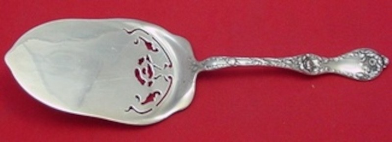 Les Cinq Fleurs by Reed & Barton Sterling Silver Pie Server FH AS pierced 9 1/8″