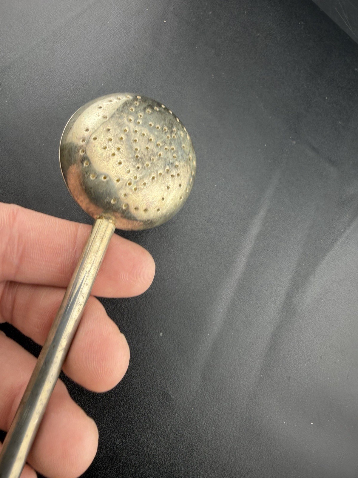 Antique Old Spring Action Tea Seeper Spoon Infuser