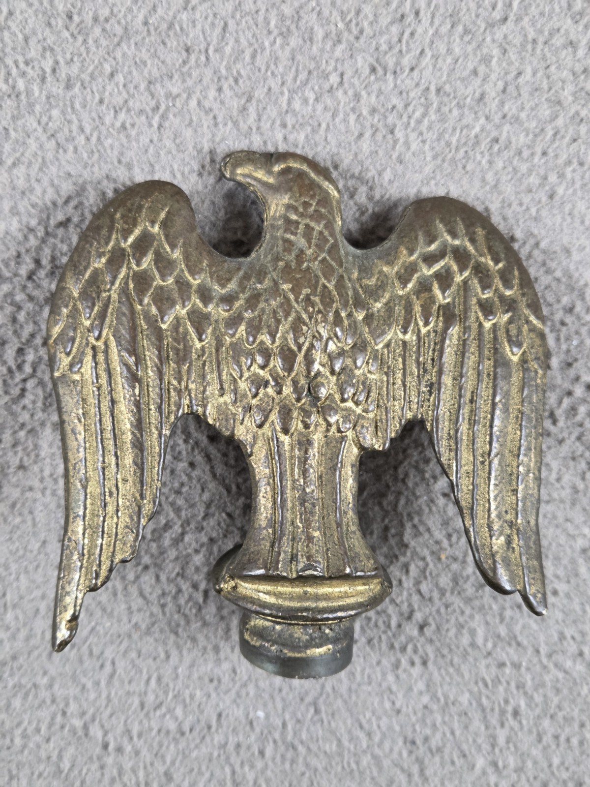 Brass Hardware American Bald Eagle Lamp Topper Finial 3”, 1/4″ X 28