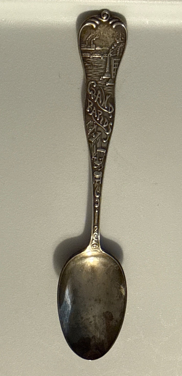 Antique J.C. Herkner Sterling Silver Souvenir Spoon Grand Rapids Furniture City