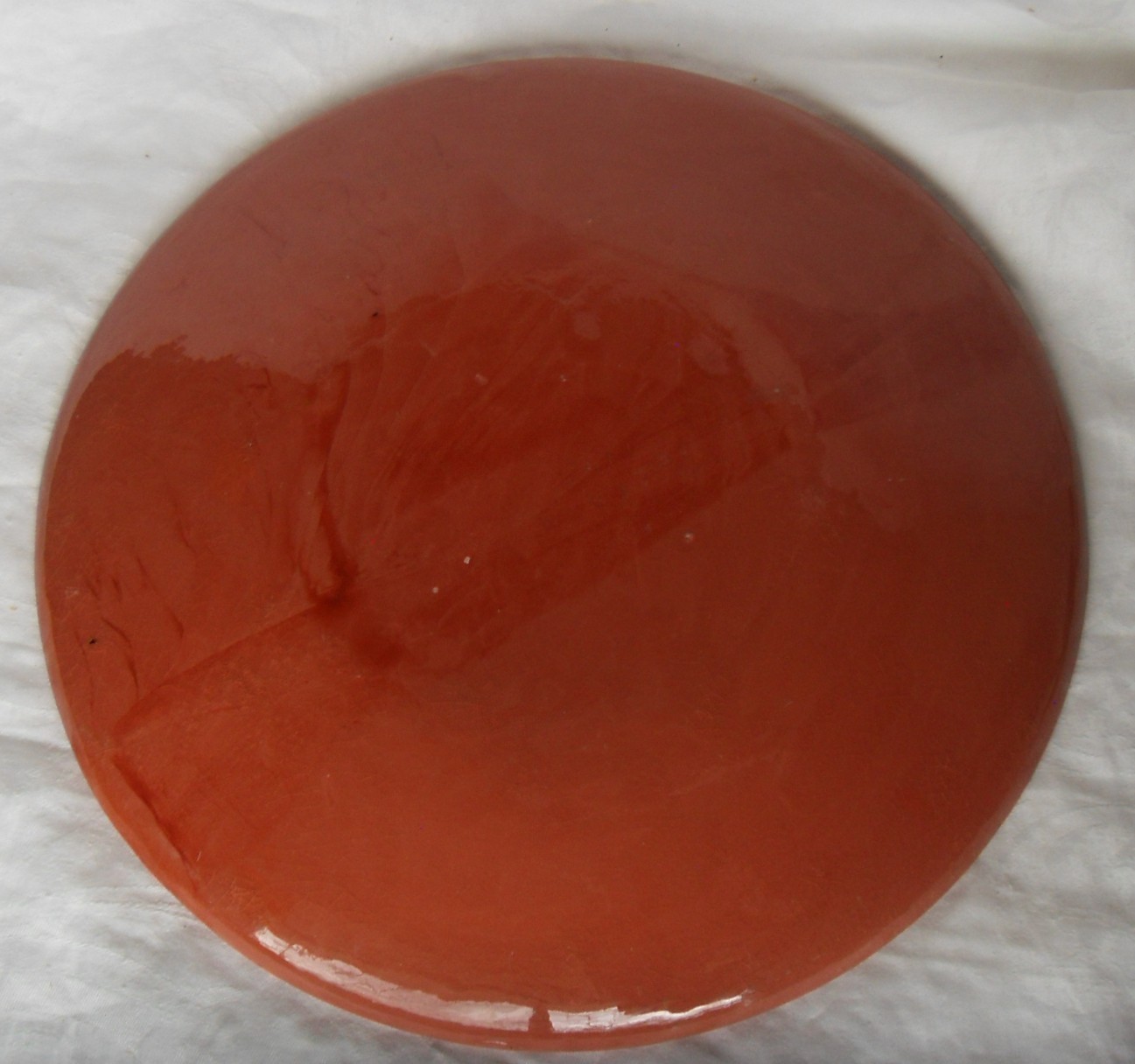 Antique 1789 Sgraffito Redware Plate 10″ Tulips in Pot Signed Peckham 1949