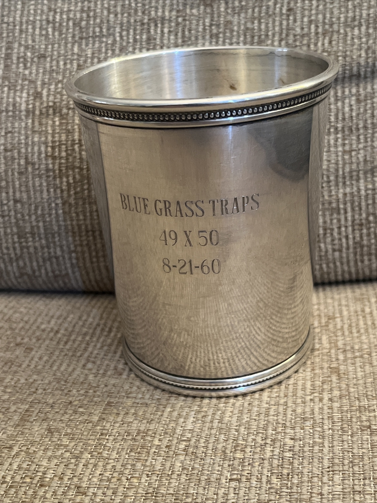 RARE – Mark SCEARCE PRESIDENTIAL “DDE” Sterling Silver MINT JULEP CUP Eisenhower