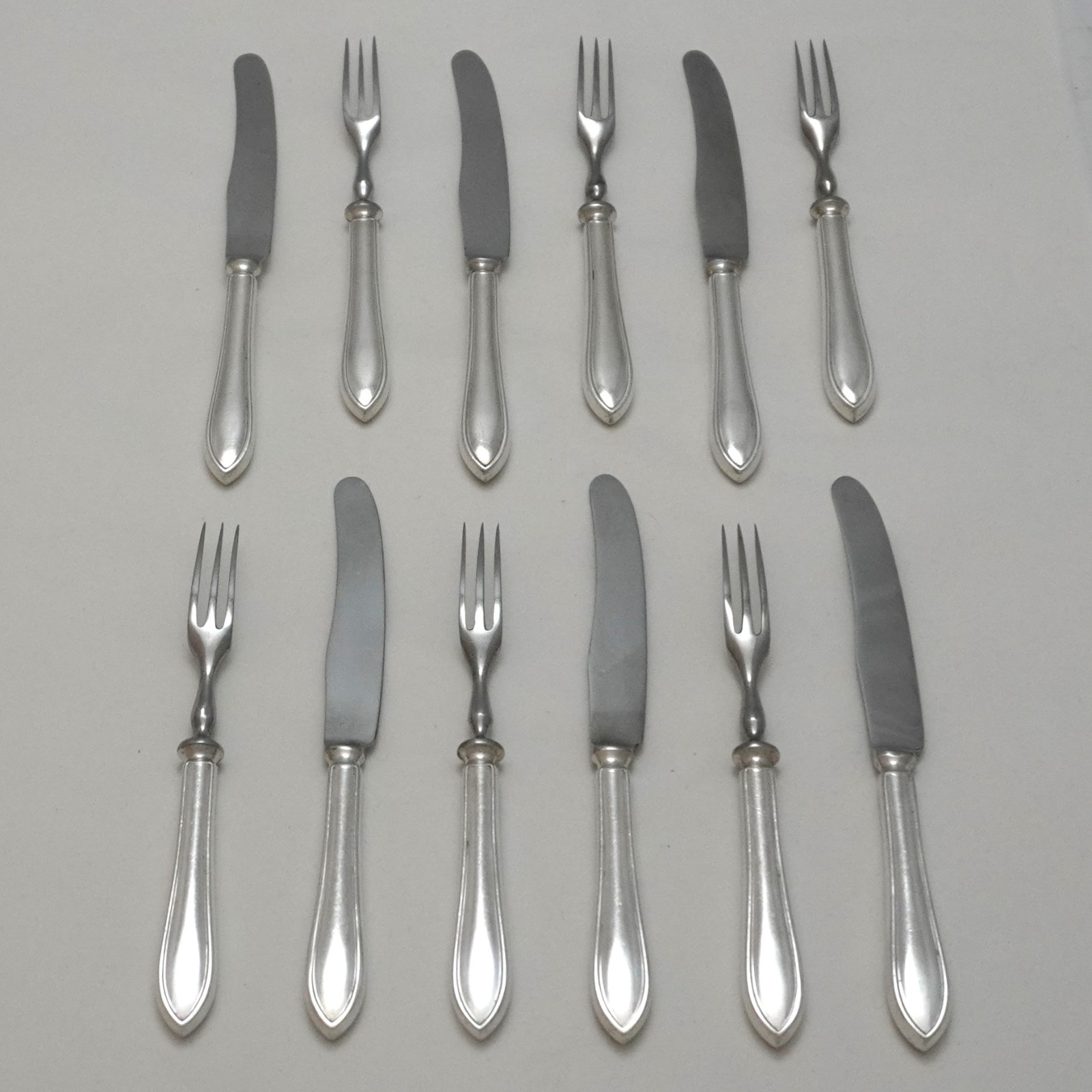 SANDRINGHAM Viners Sheffield Silver Service Cutlery 12 Piece Afternoon Tea Set