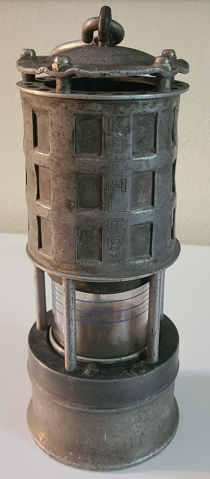 Antique Rare First Gen Koehler 209 Flame Safety Lamp – DILVA Glass – Marlboro MA