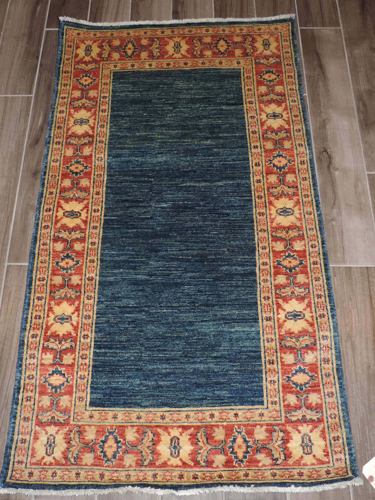 3x5ft. Handmade Modcar Chobi Wool Rug