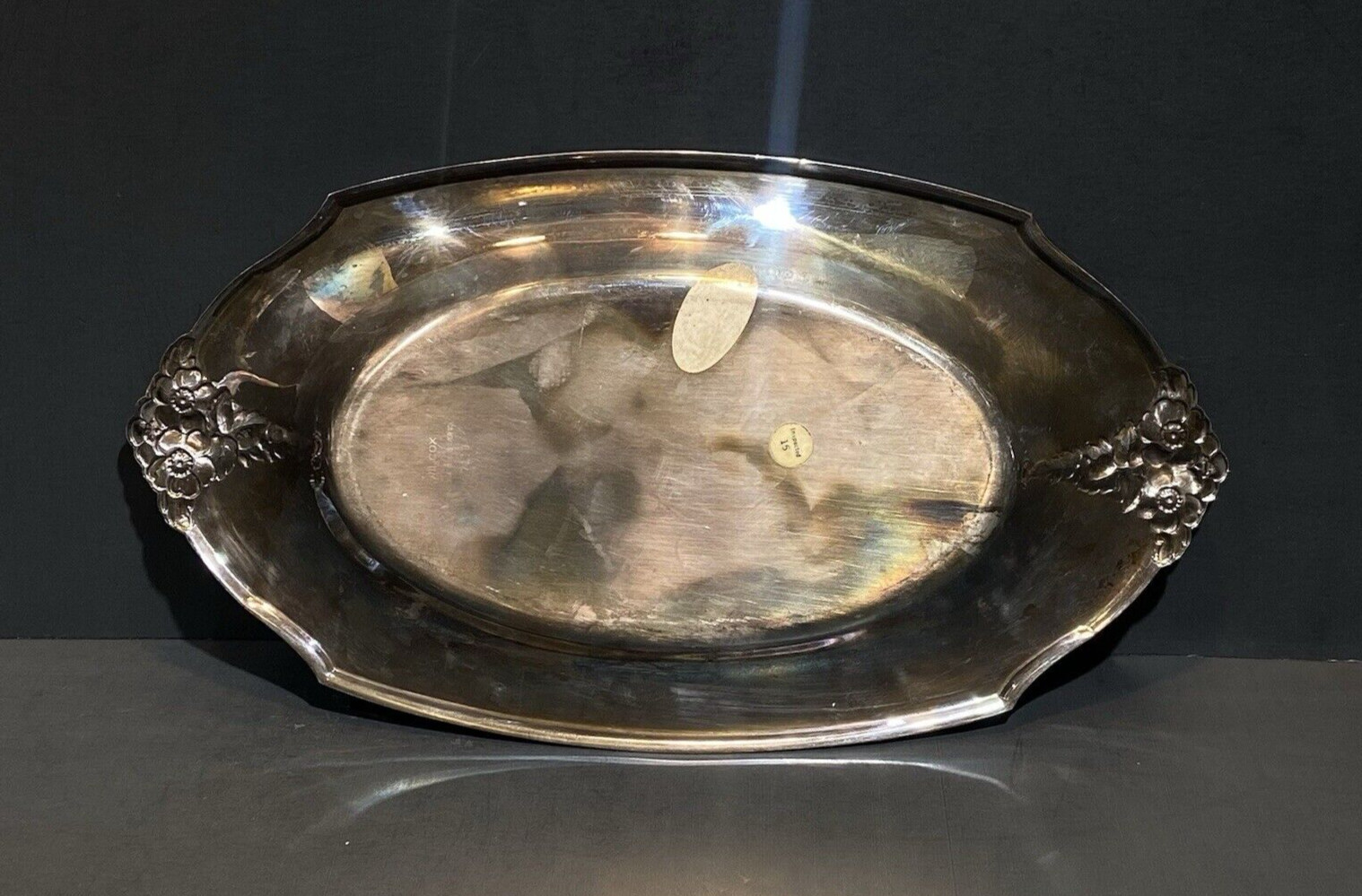VTG Wilcox International Silver Bread Serving Tray Platter 7119 Silverplate Oval