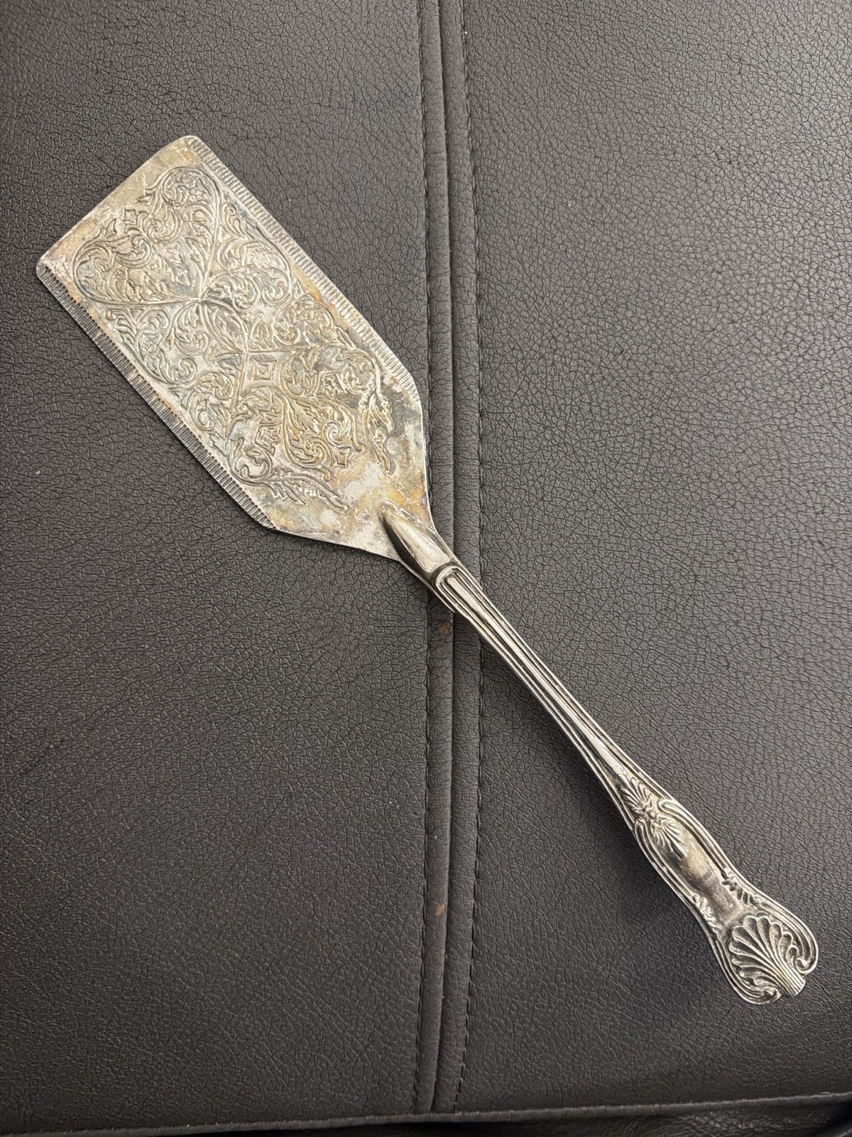 Victorian Silverplate Cake/Pie Server Antique Ornate Serving Utensil