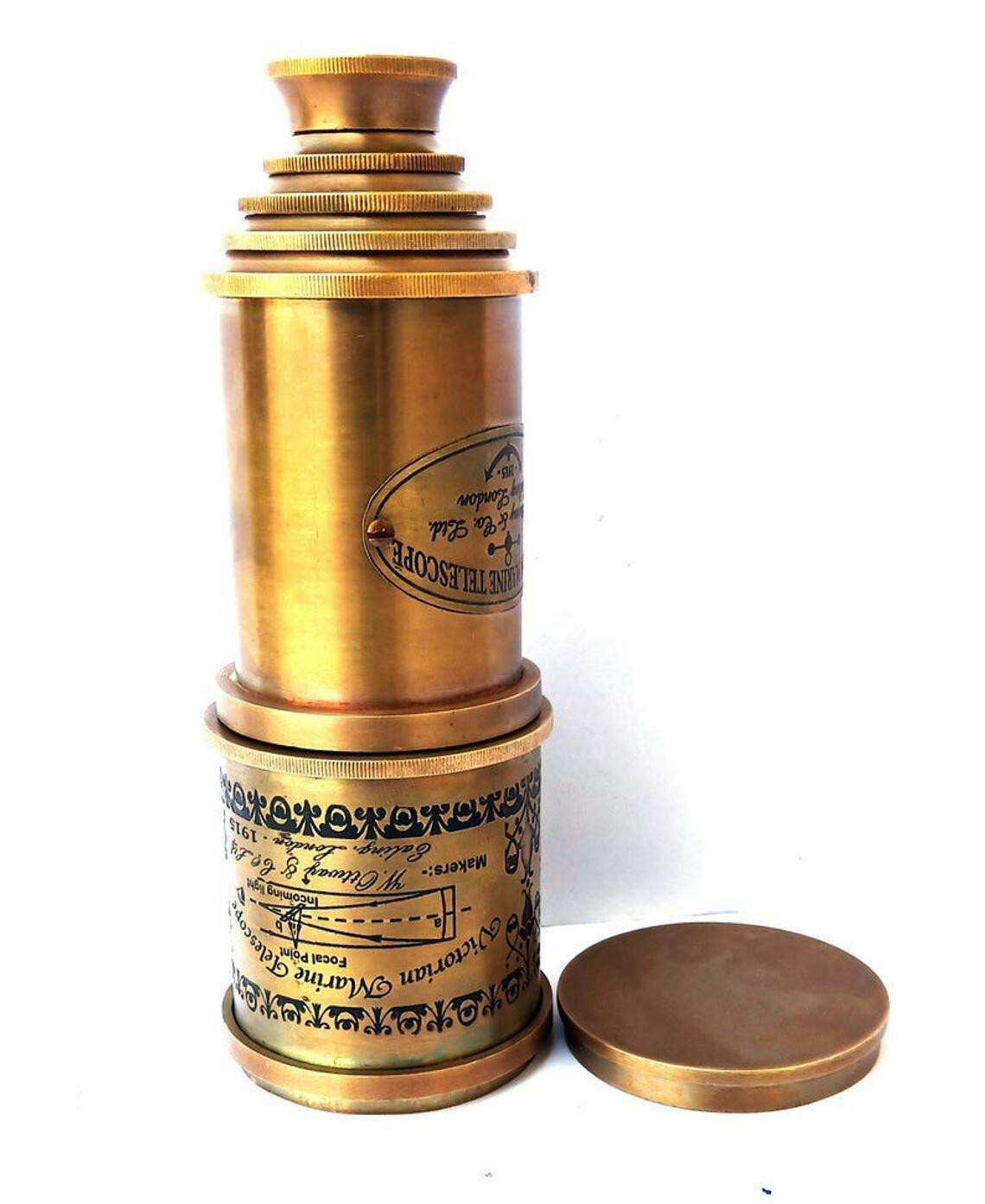 Antique Telescope Handmade Navigational Telescope Army Astronomy replica