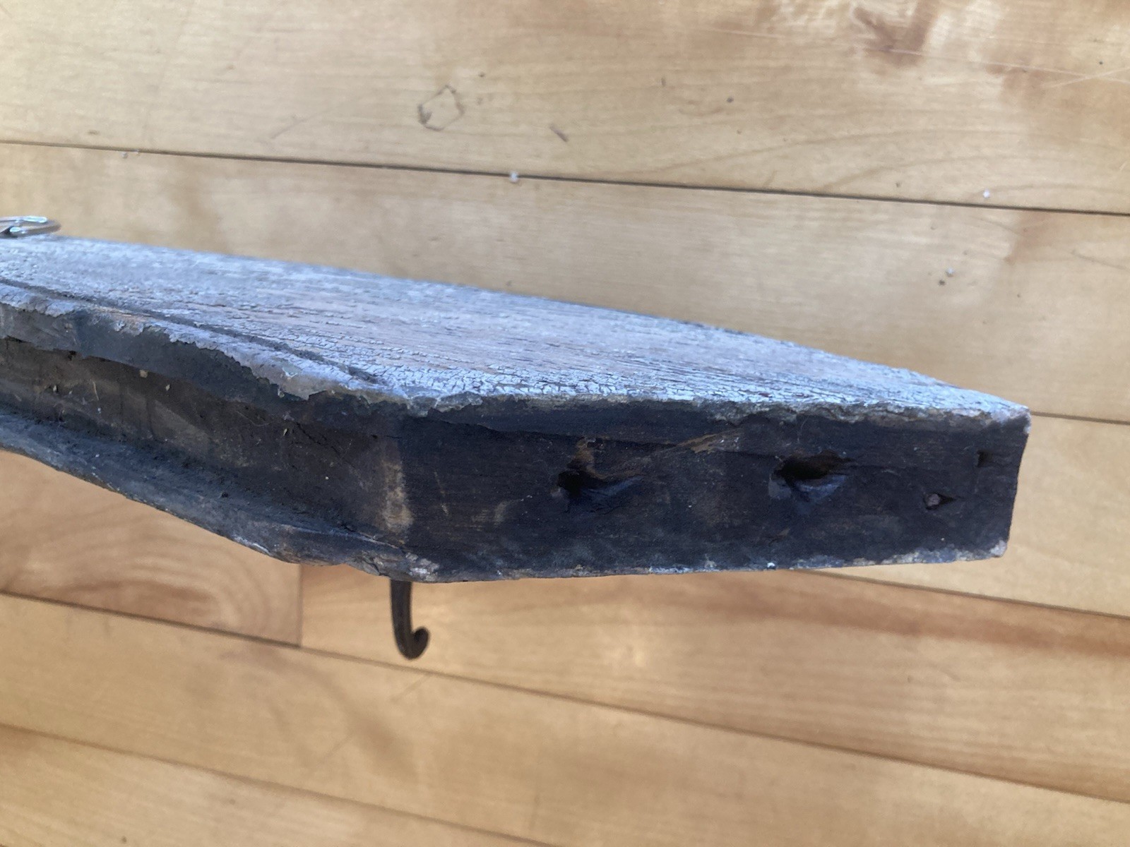 AS IS! Antique Vintage Hand Made hanging rack old paint reclaimed wood