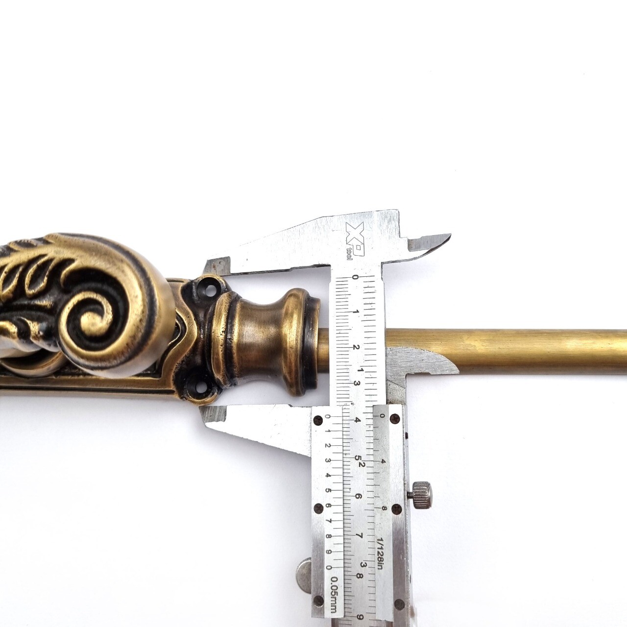 CREMONE Rustic Handmade Solid Brass Heavy French Turn Bolt 110″ Vintage Espagnol